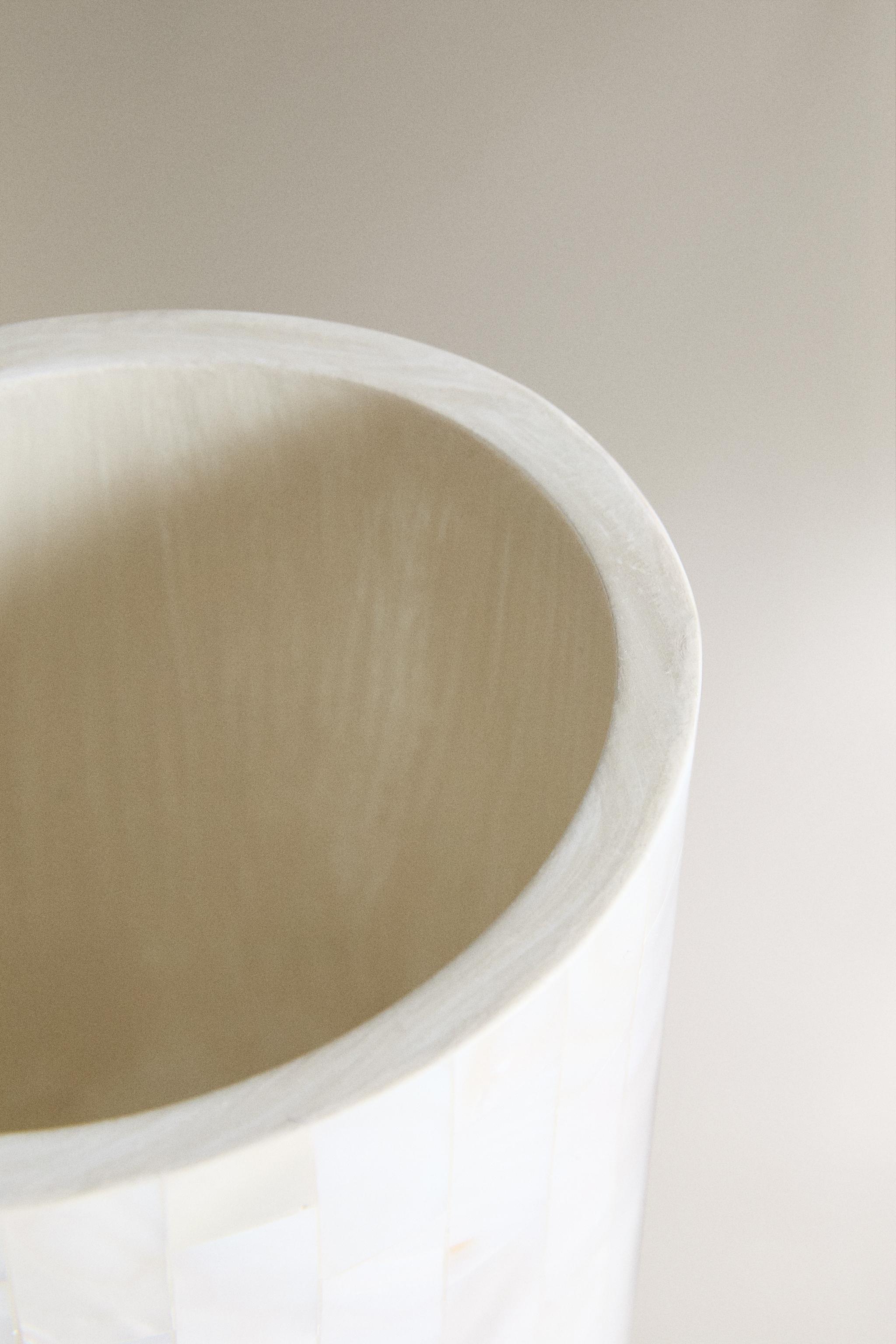 MOTHER-OF-PEARL TOOTHBRUSH HOLDER