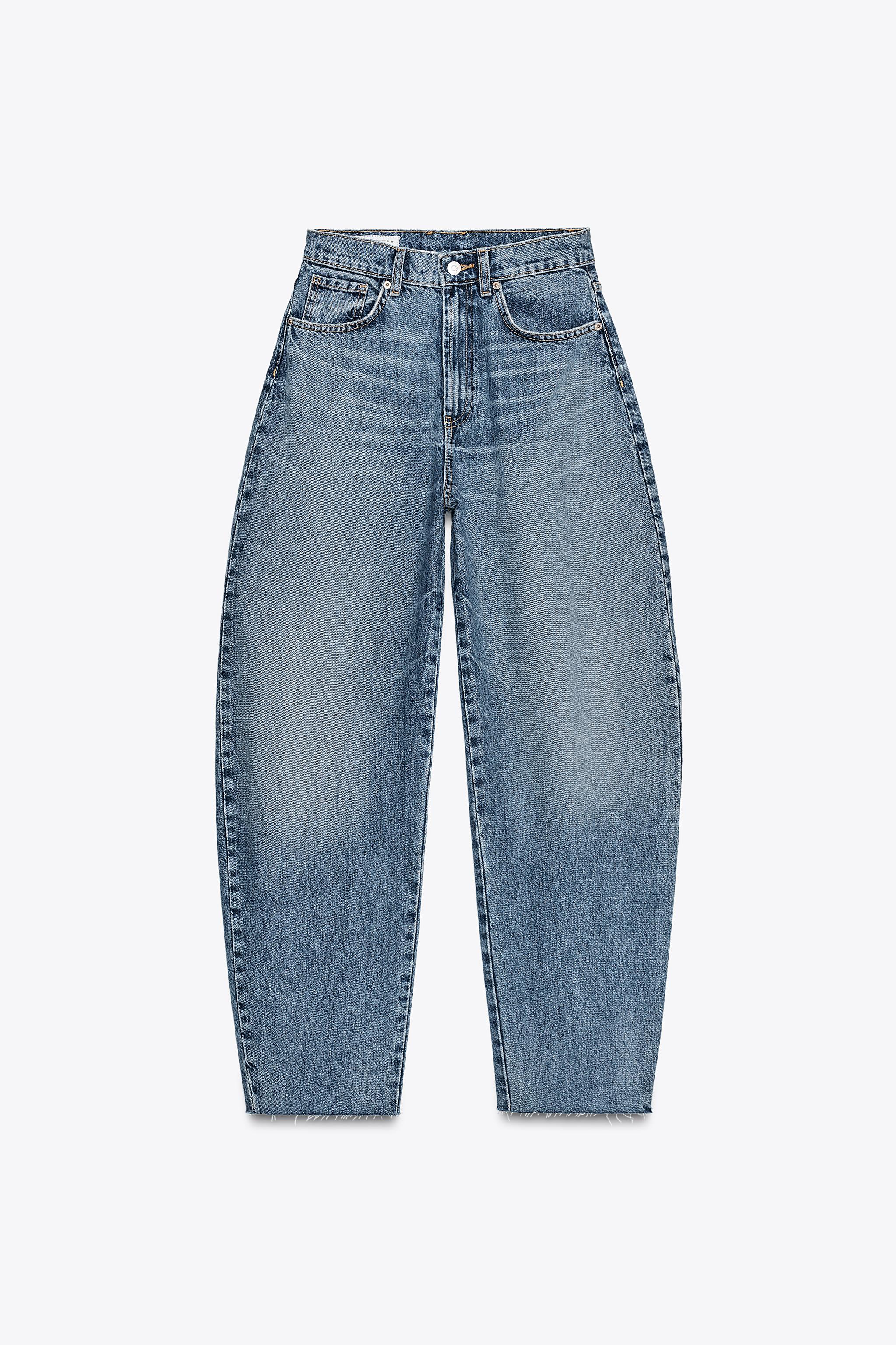 HIGH WAIST TRF BARREL JEANS