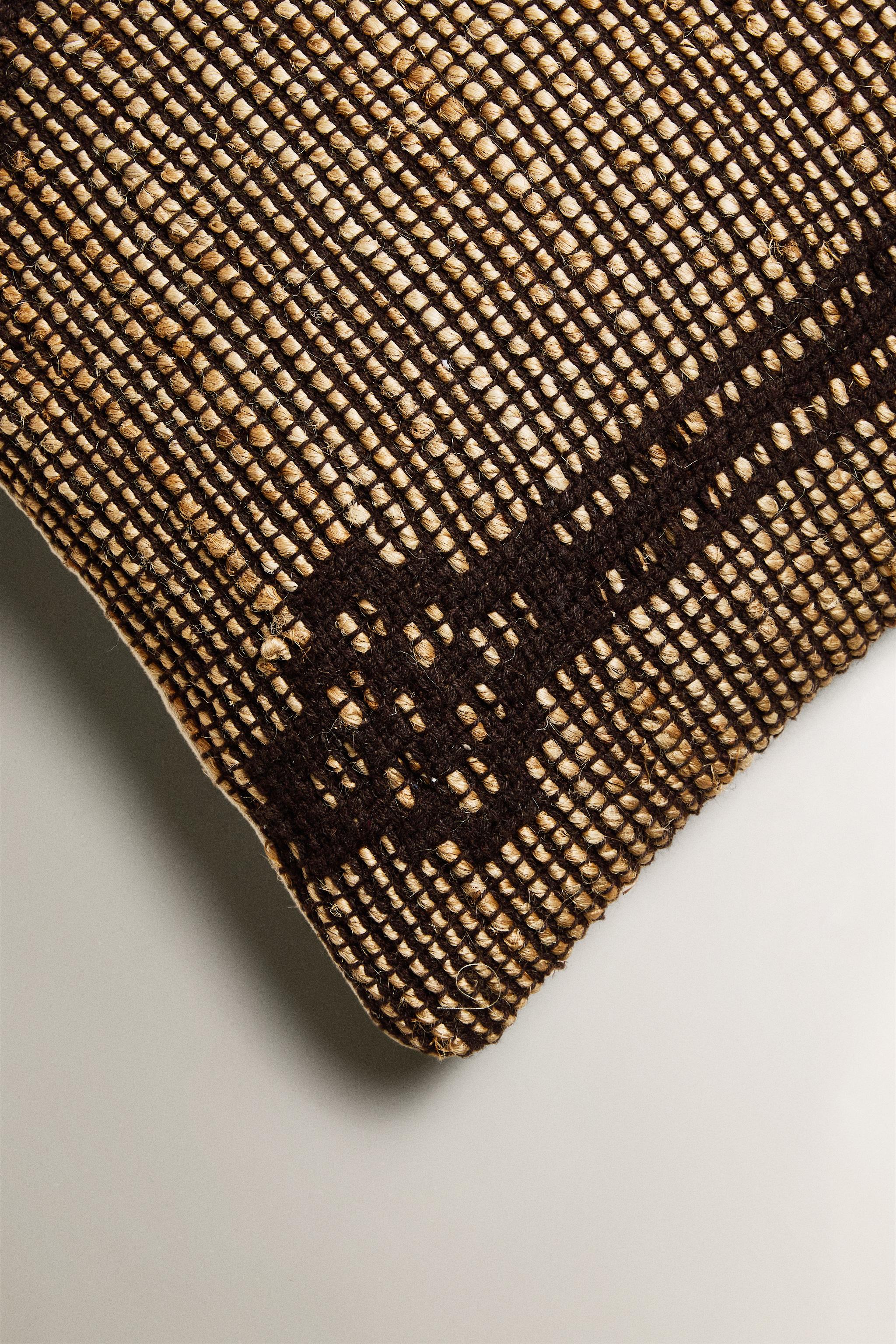 JUTE THROW PILLOW COVER