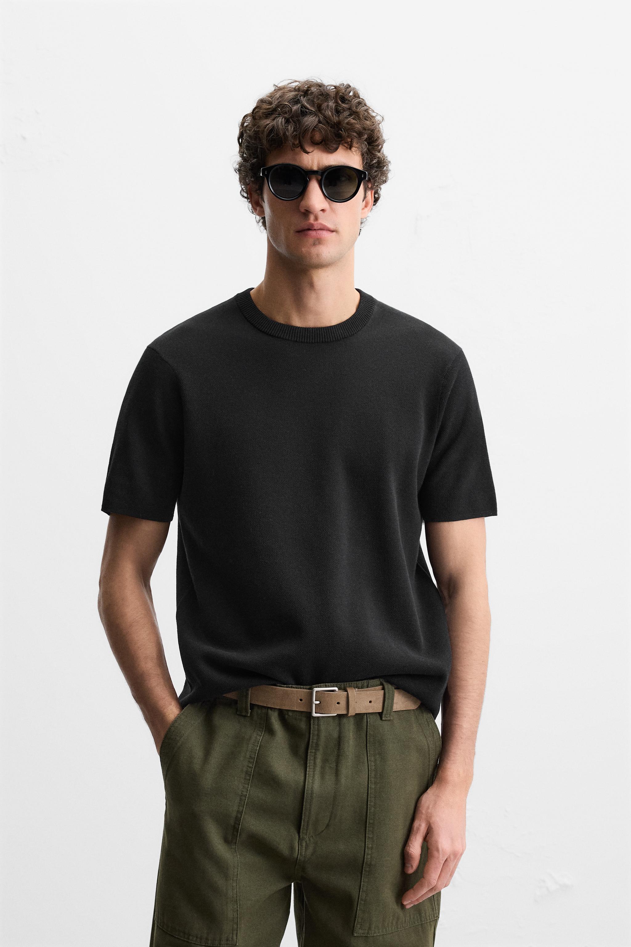 RELAXED FIT KNIT T-SHIRT