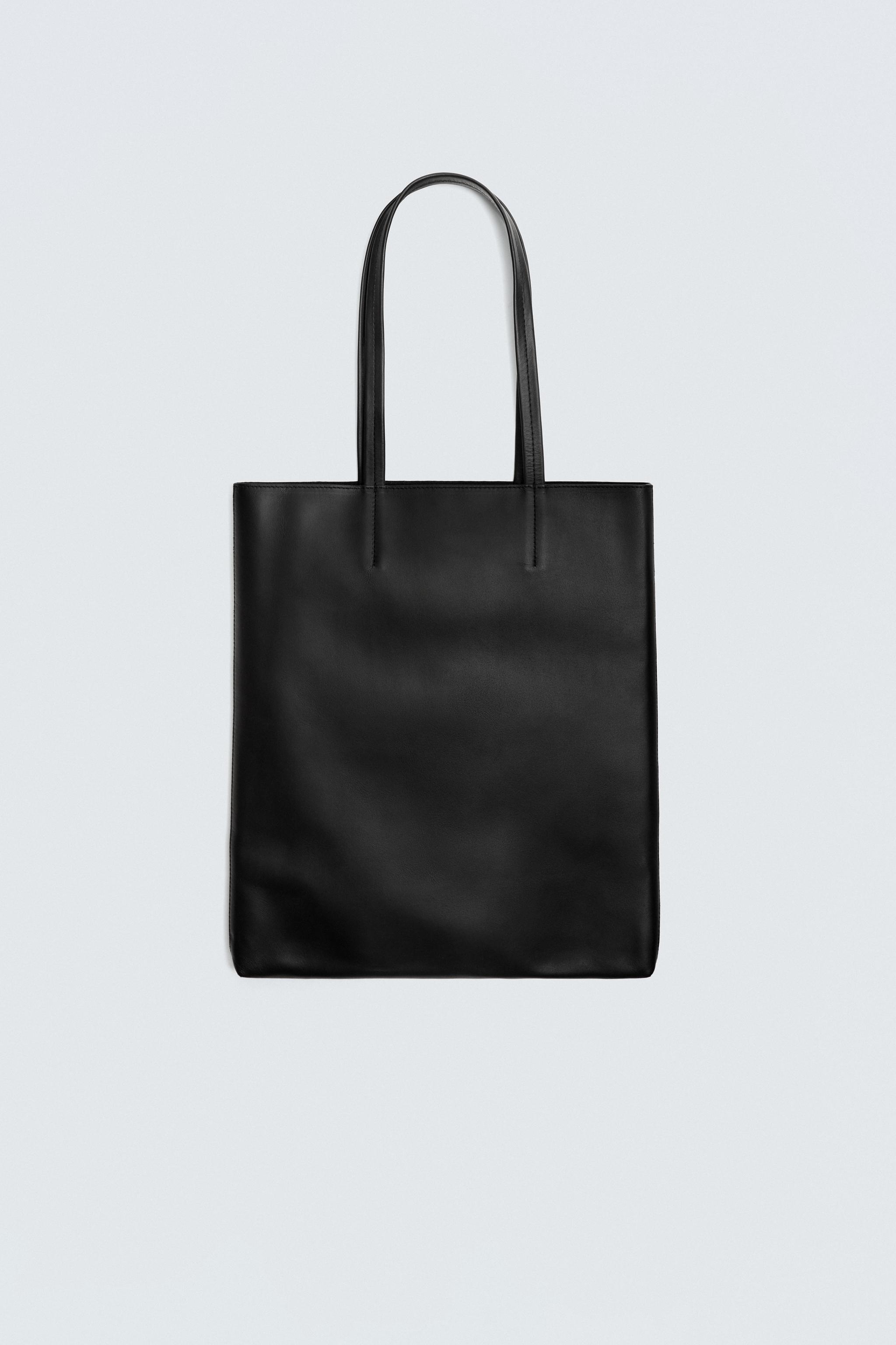 LEATHER SHOPPER BAG