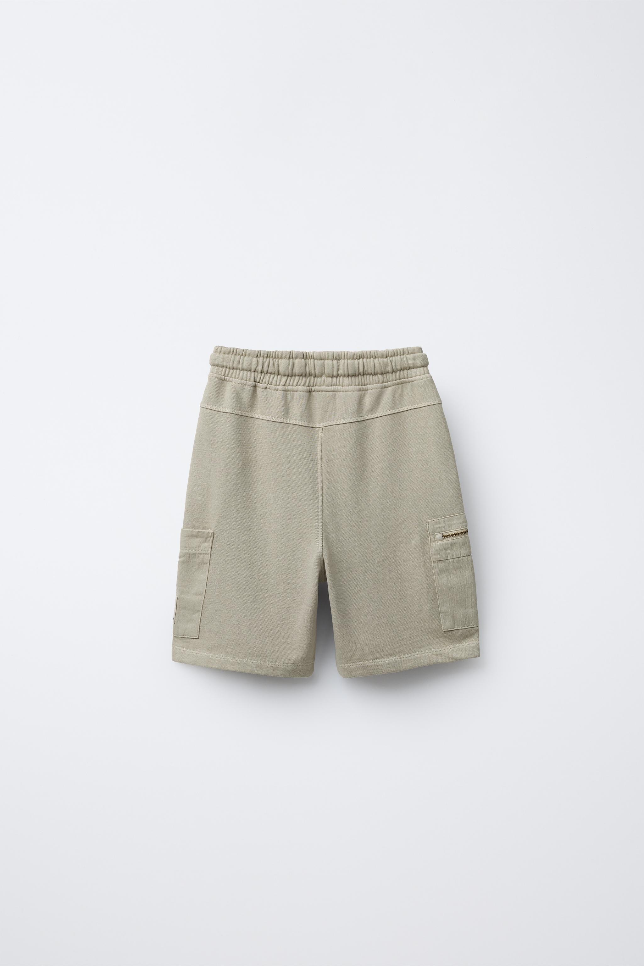 WASHED EFFECT CARGO SHORTS