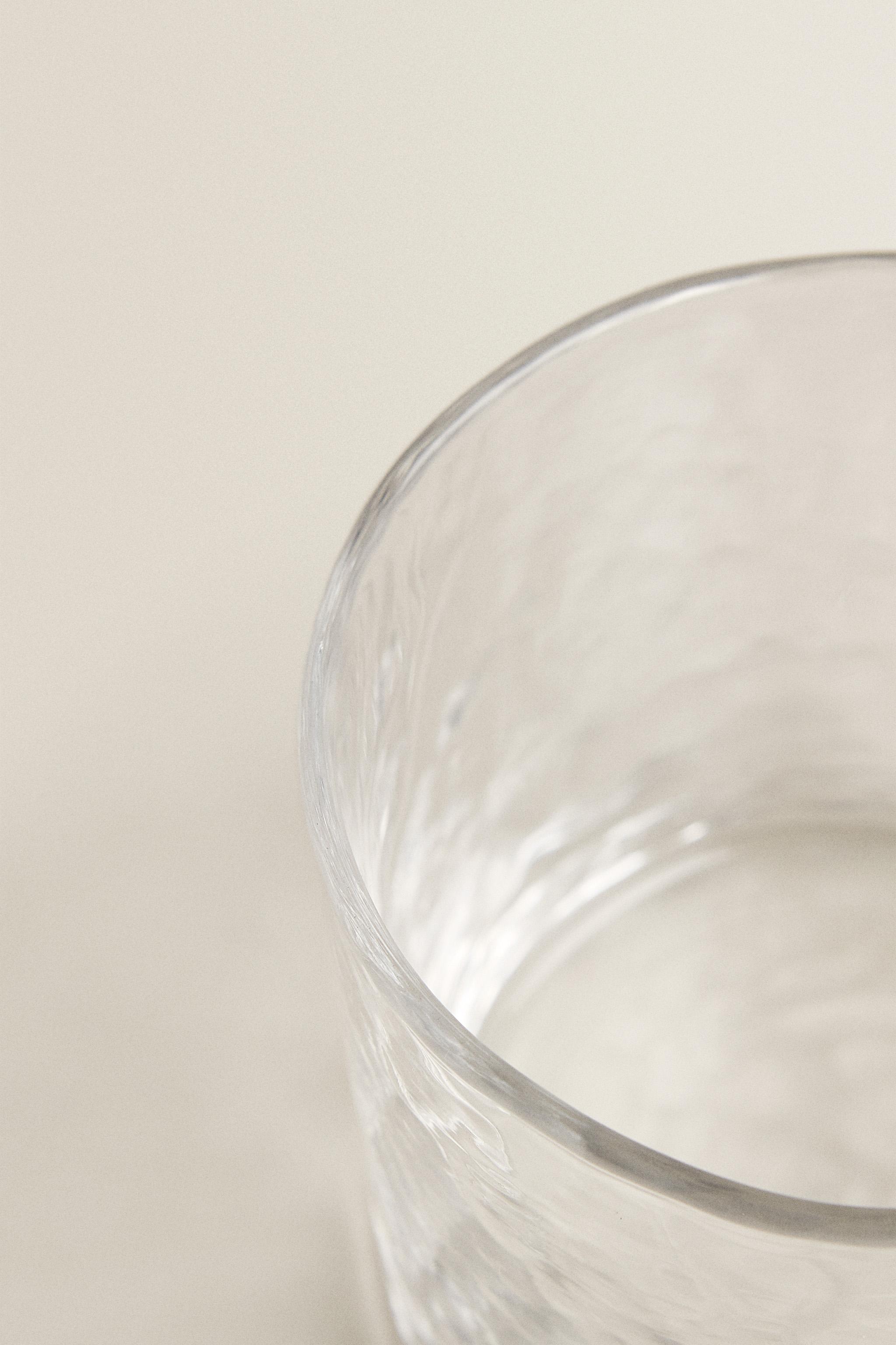 HAMMERED GLASS TUMBLER