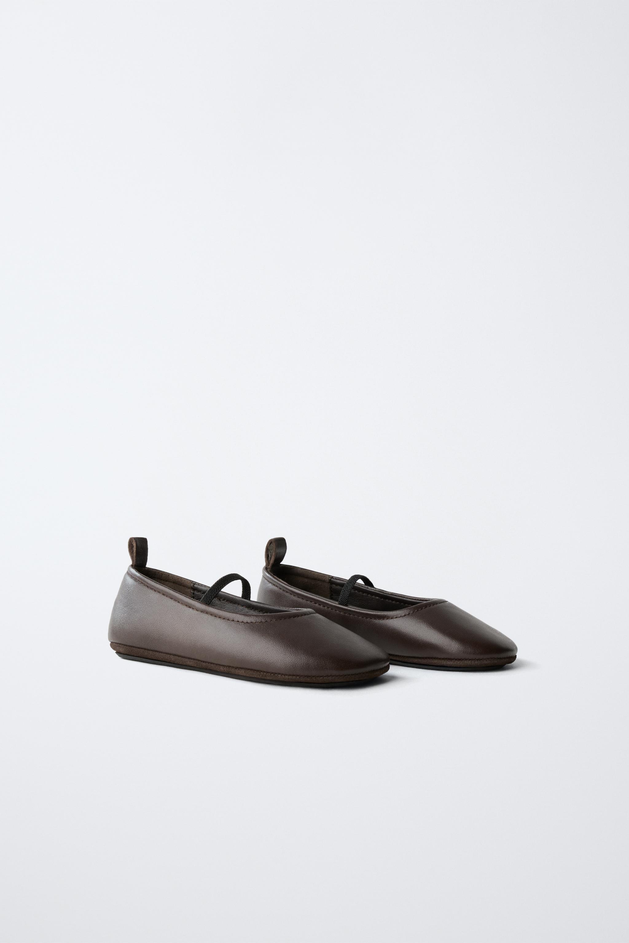 LEATHER BALLET FLATS