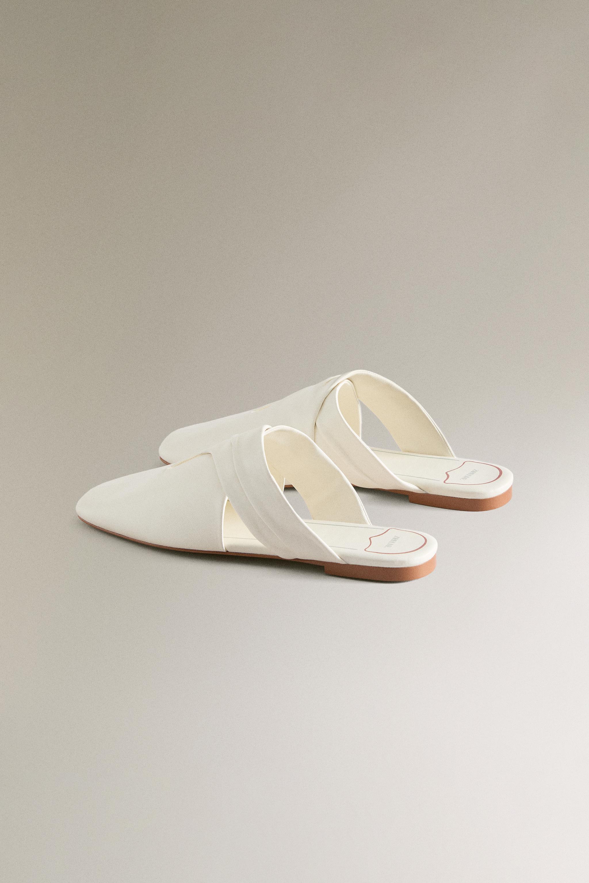 CROSSOVER LEATHER MULES