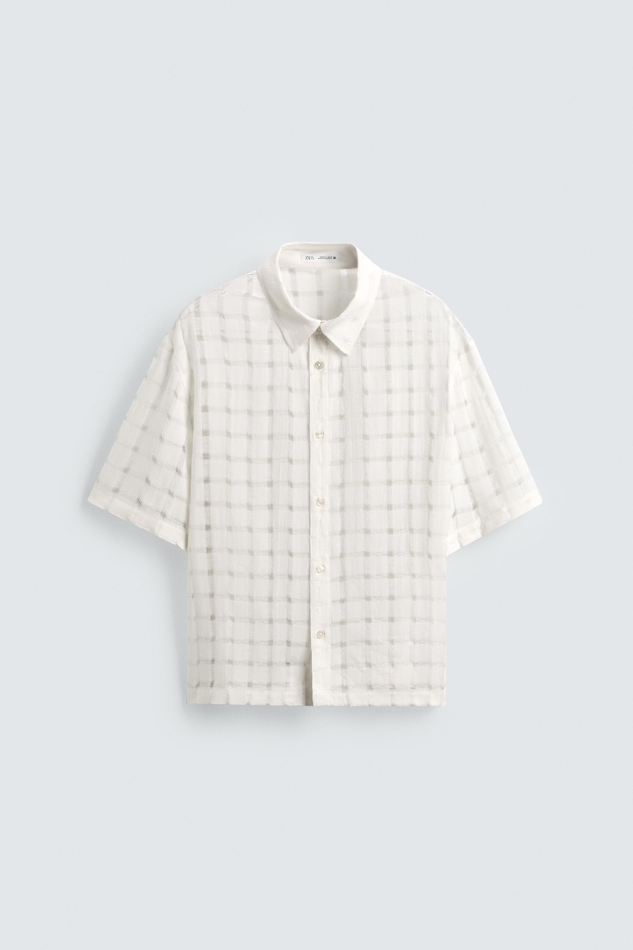 JACQUARD NEEDLE-OUT SHIRT