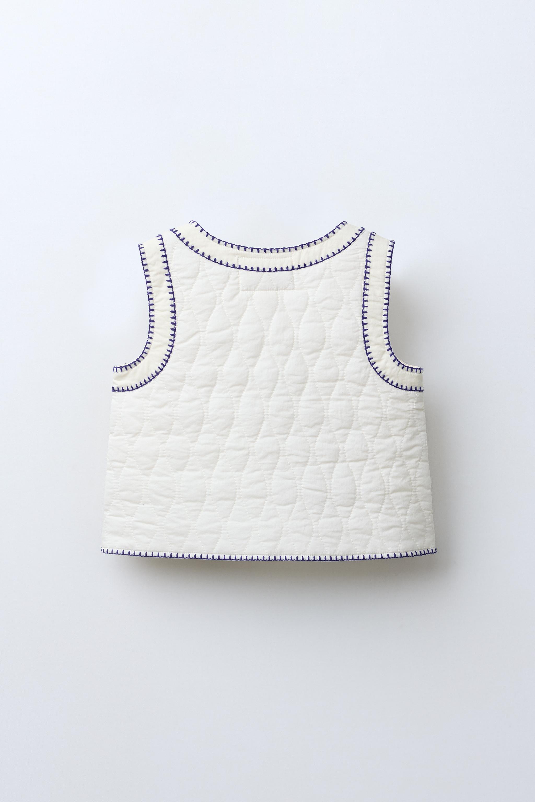 TULIP EMBROIDERY VEST