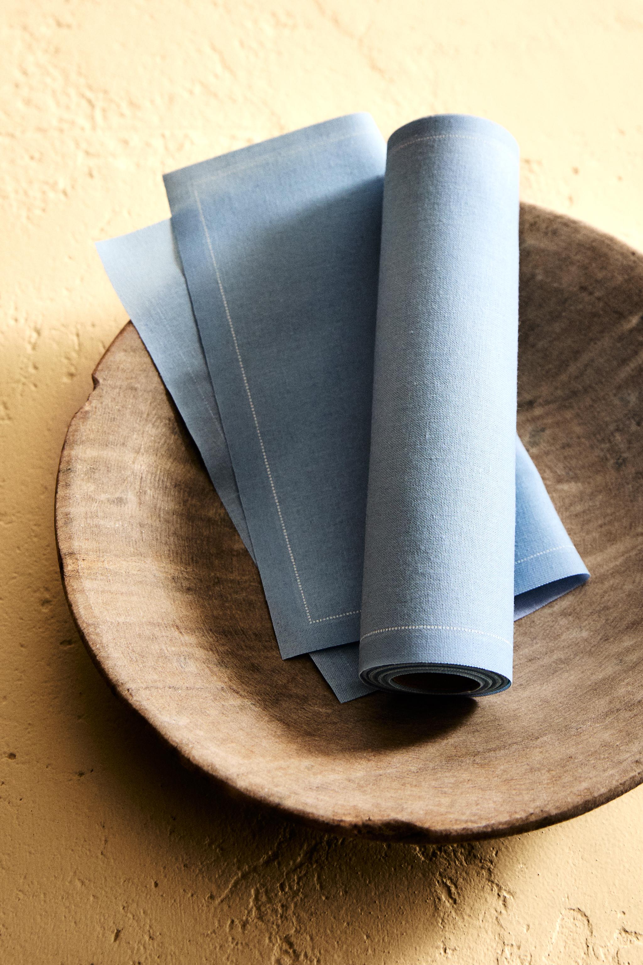 SET OF REUSABLE COTTON NAPKINS (20 UNITS)