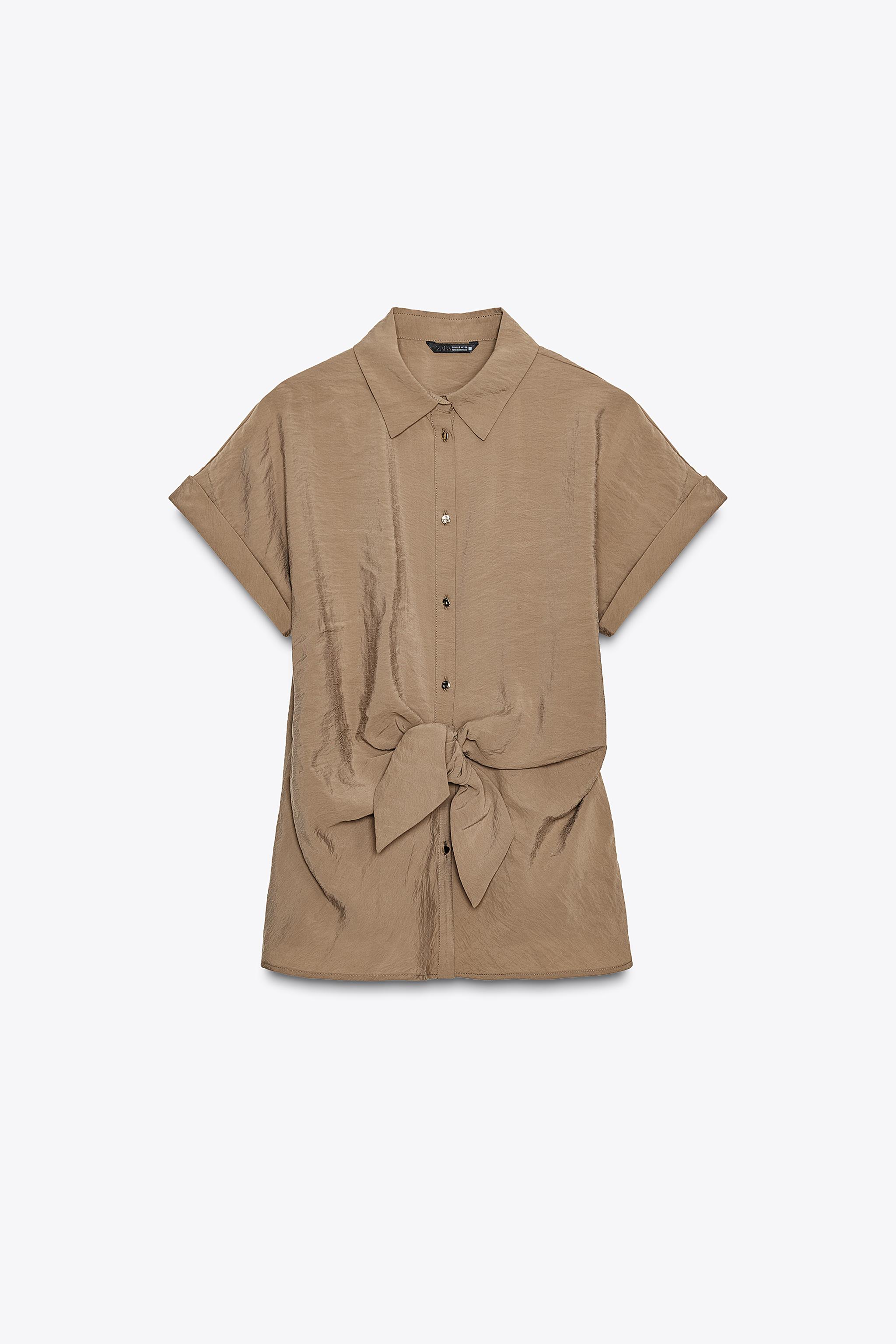 SHORT SLEEVE KNOT SHIRT