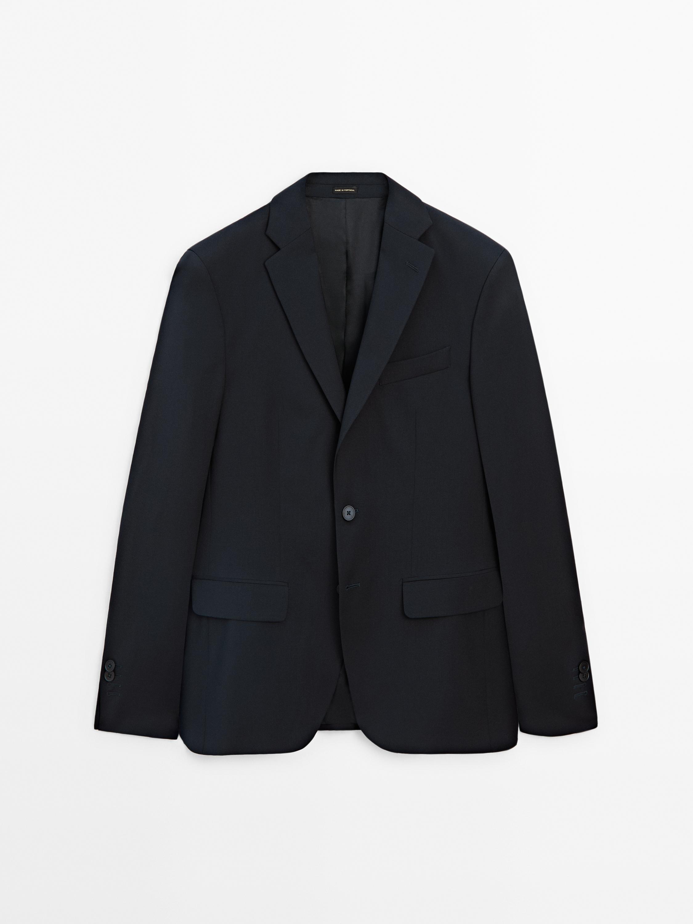 100% wool suit blazer