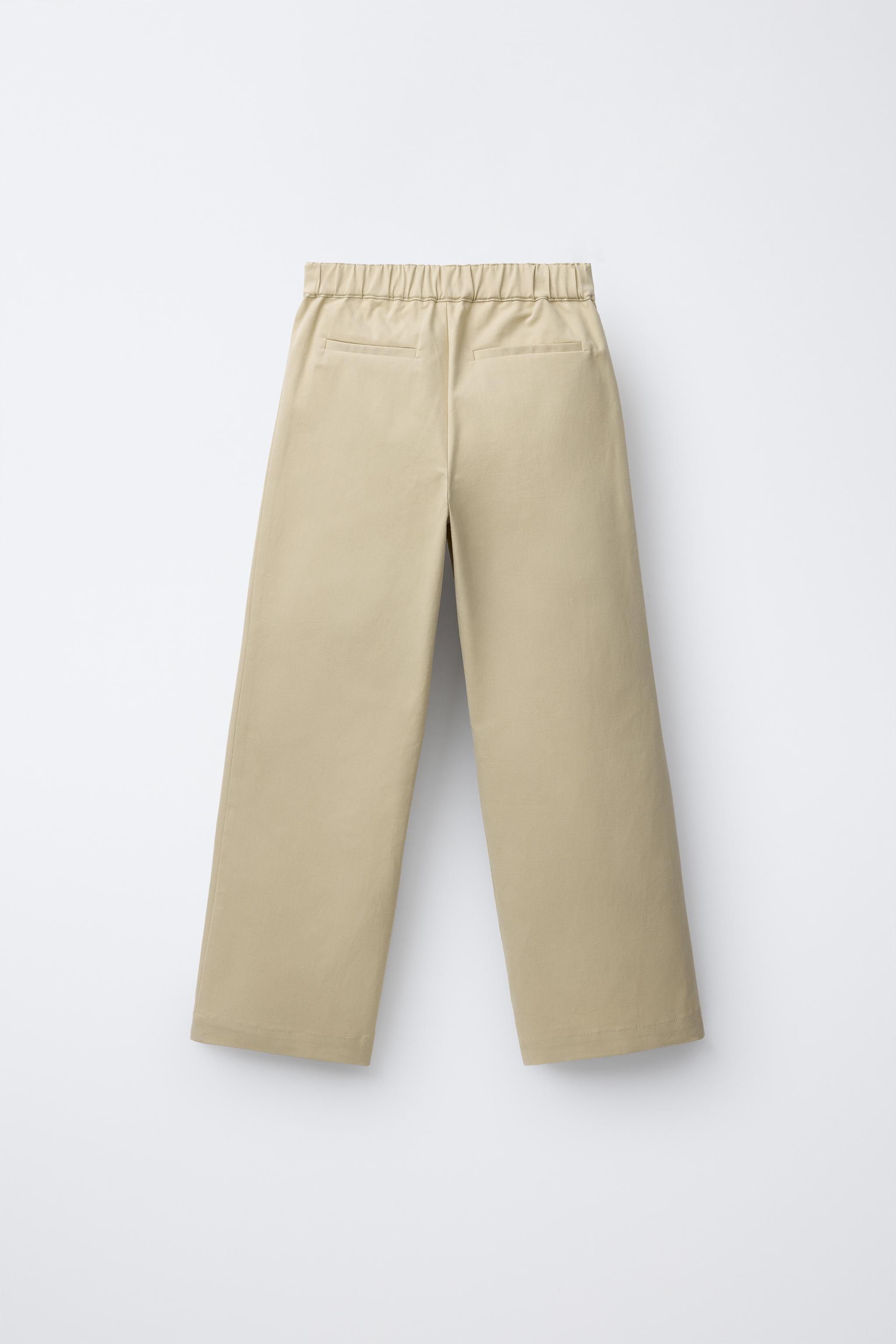 EMBROIDERED POCKET PANTS