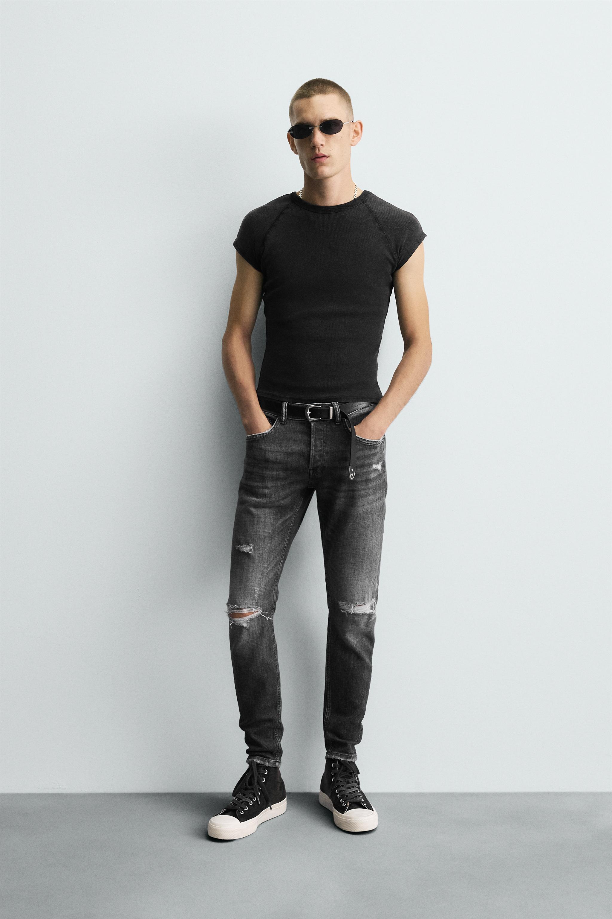 RIPPED SKINNY FIT JEANS