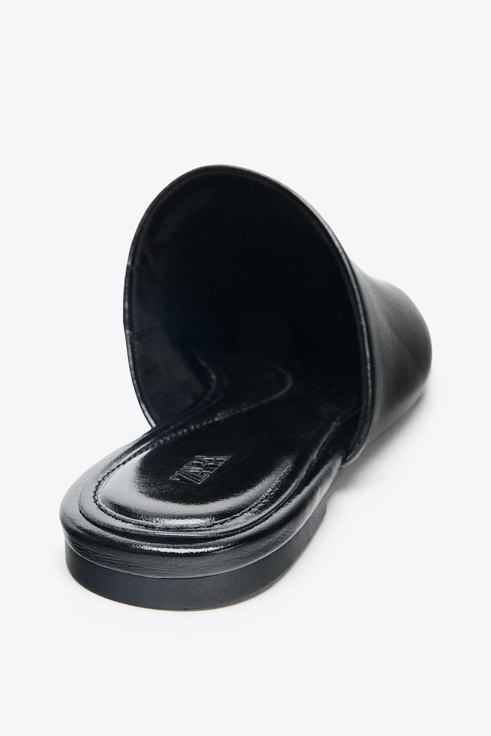 LEATHER SLINGBACK SHOES