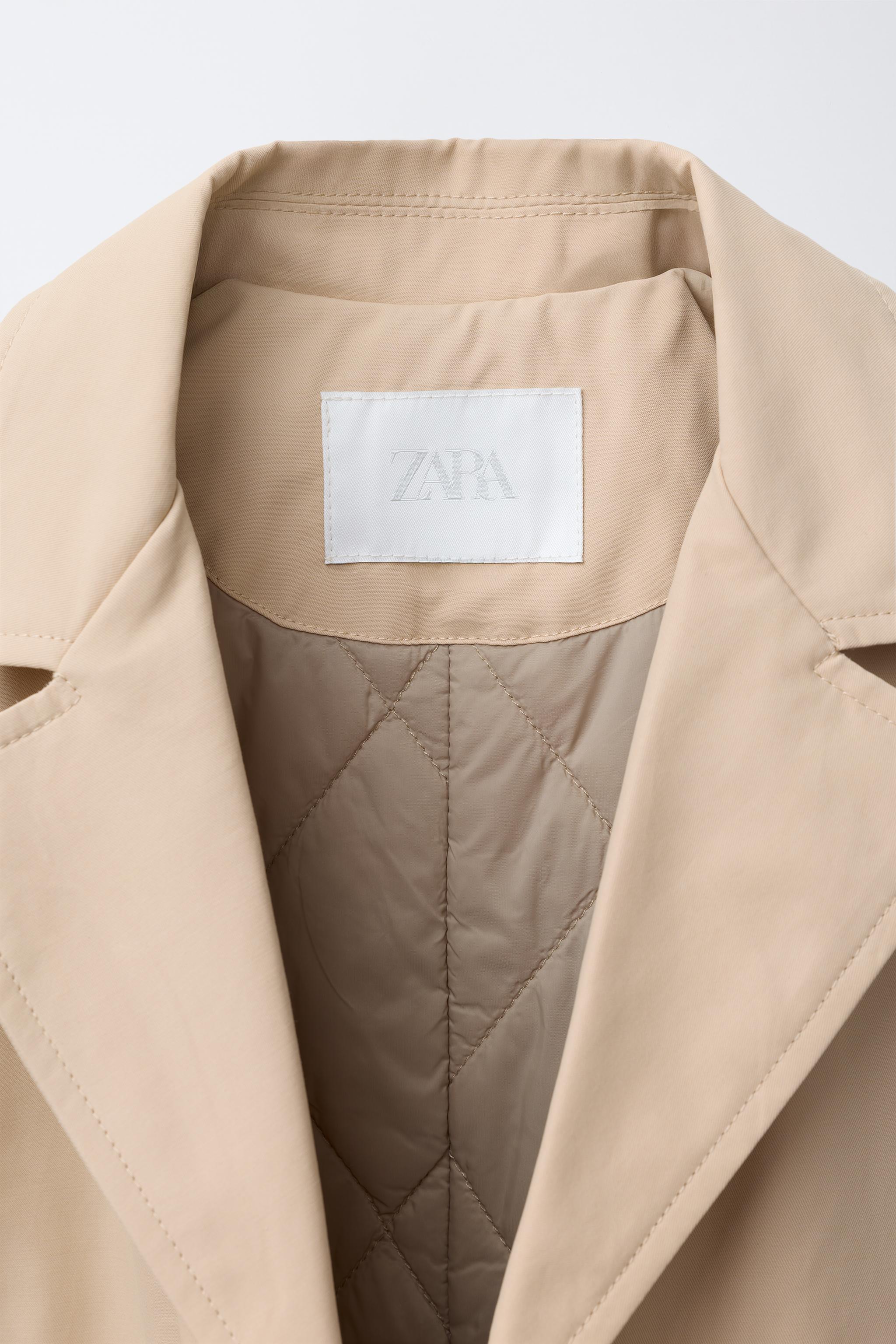 BELTED QUILTED TRENCH COAT