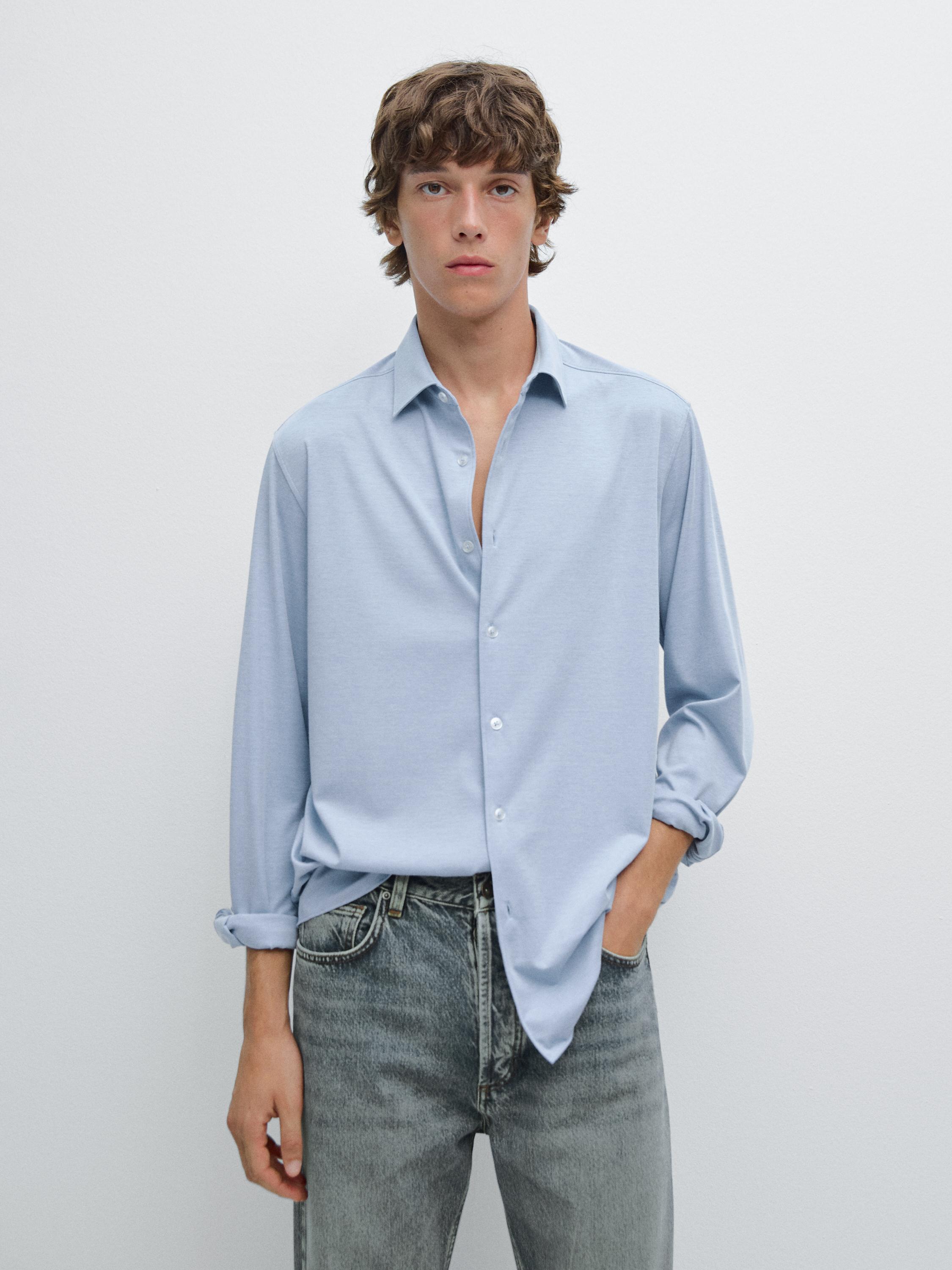 Slim fit stretch shirt