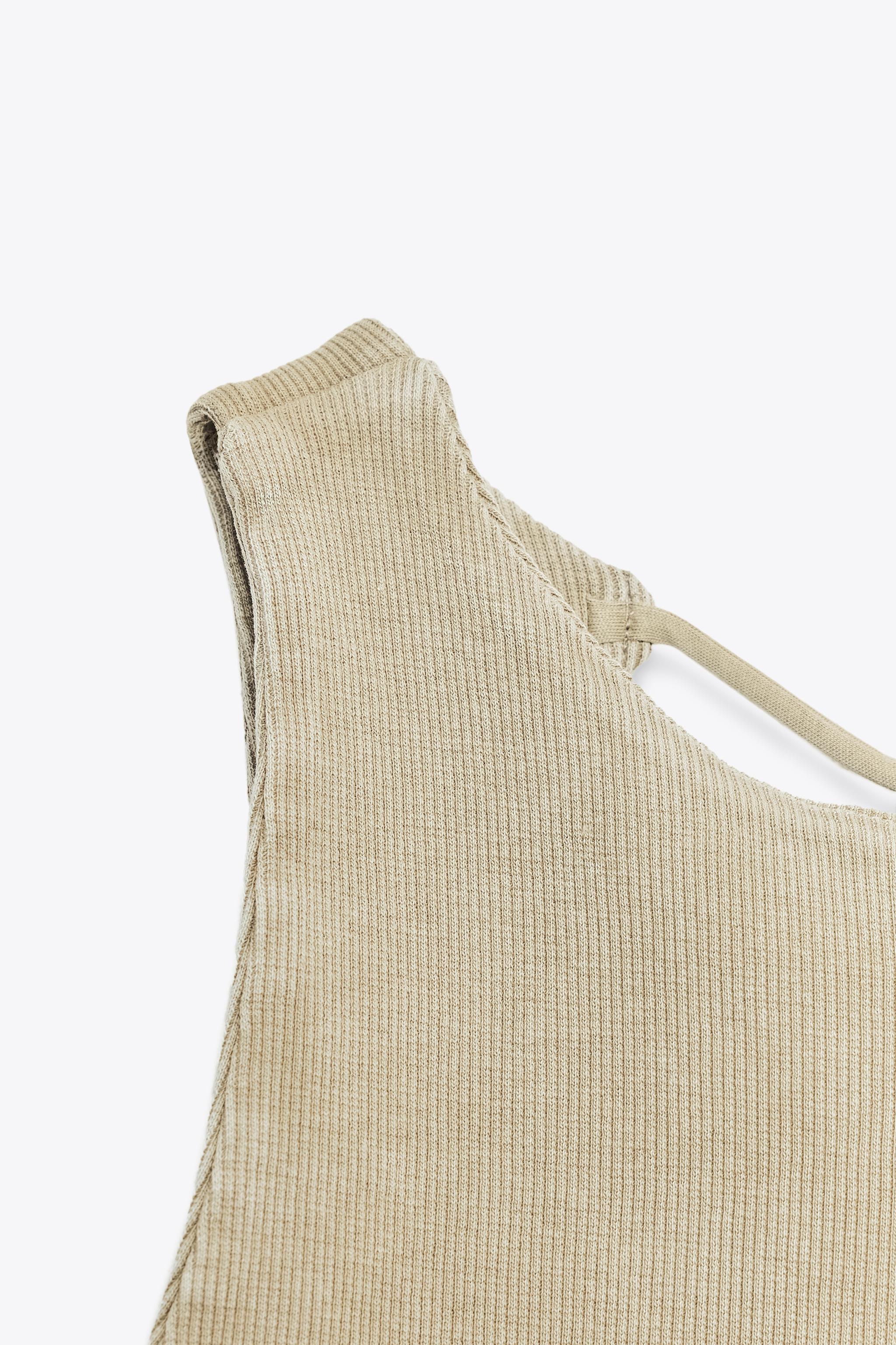 RIB OPEN BACK T-SHIRT