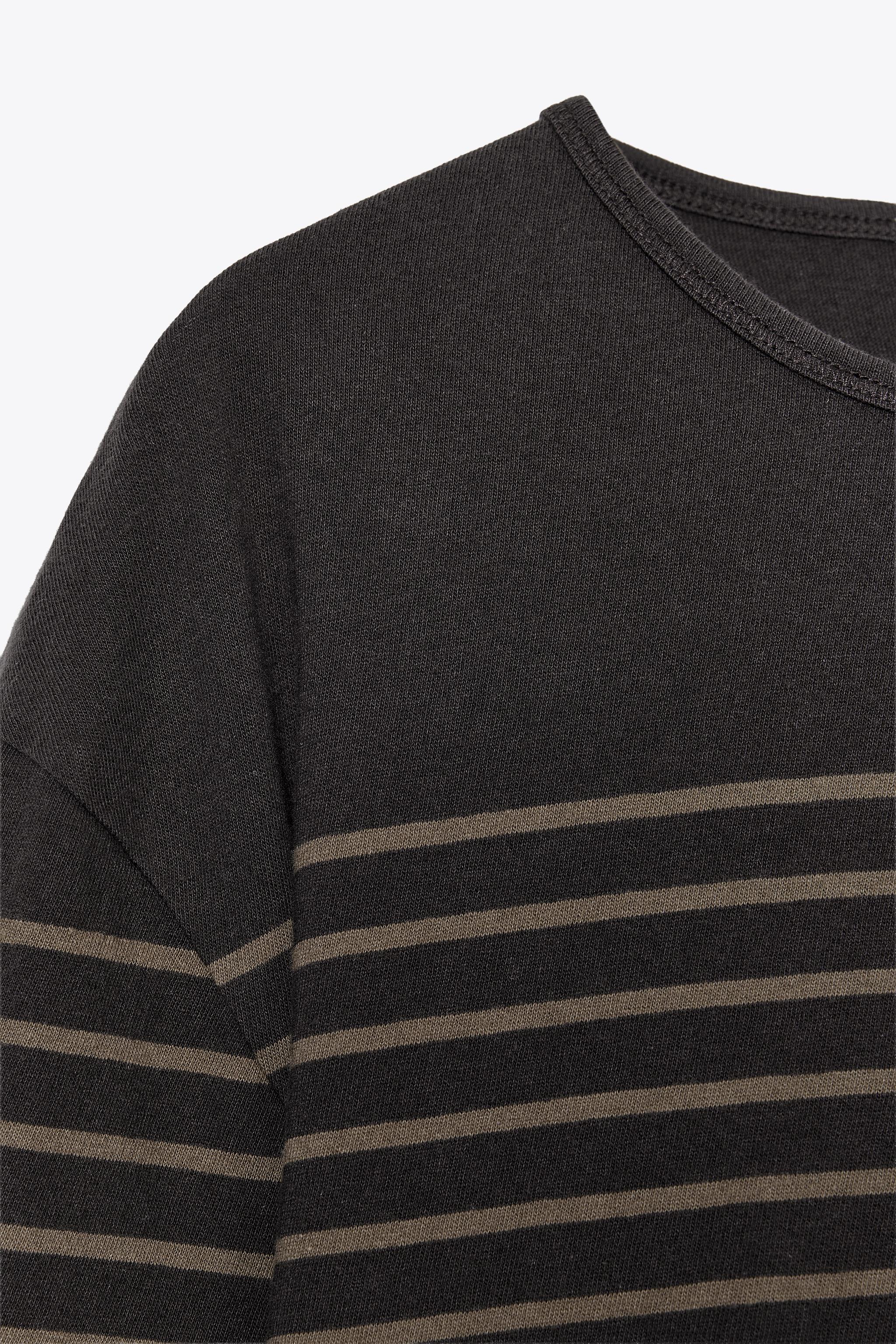 STRIPED LONG SLEEVE T-SHIRT