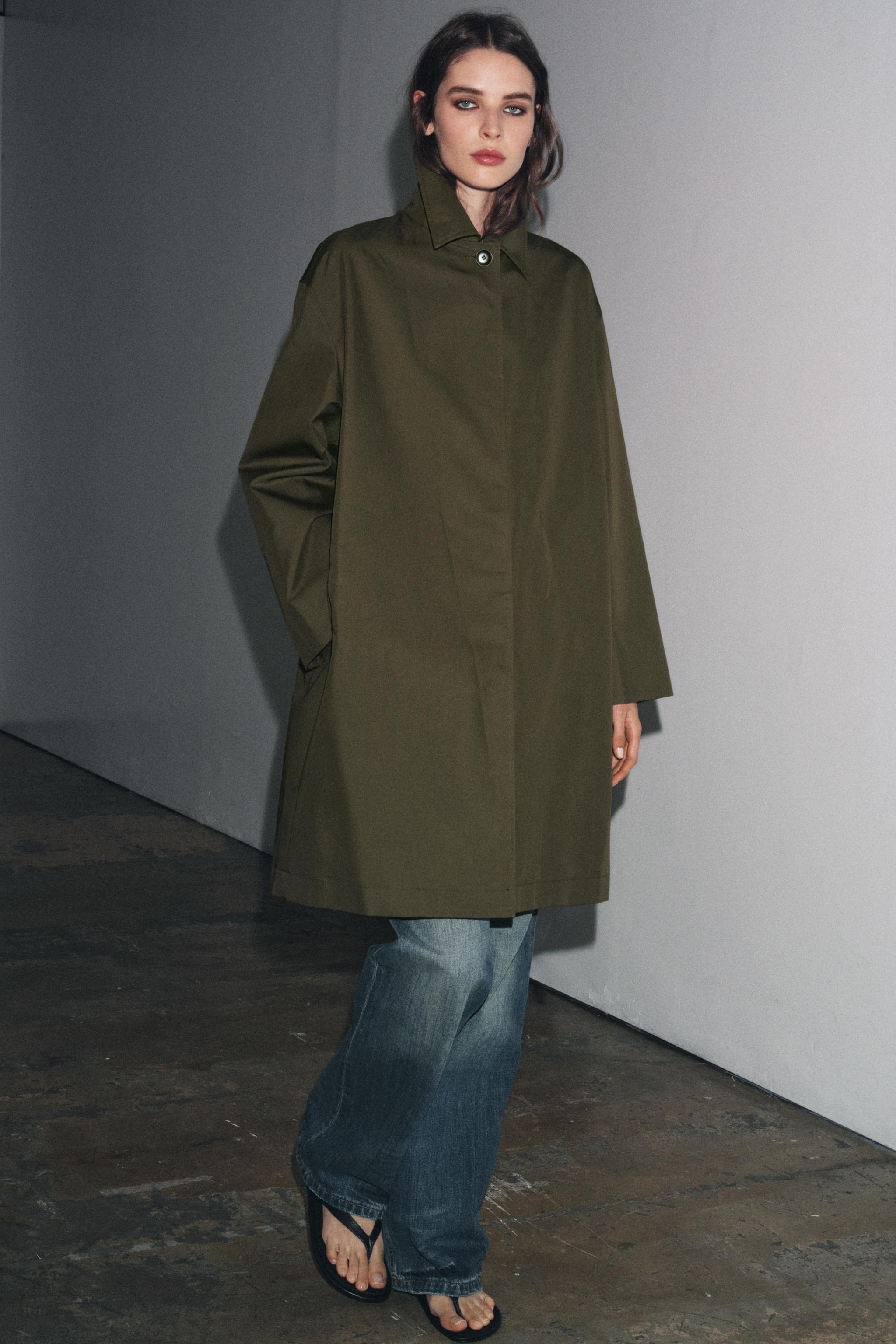 MINIMAL WATER REPELLENT TRENCH COAT ZW COLLECTION