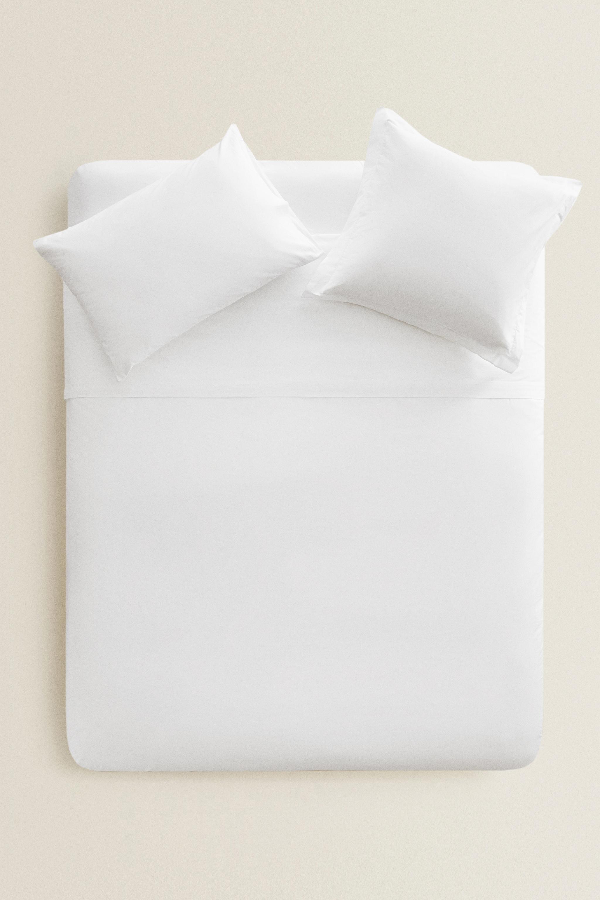 PERCALE COTTON DUVET COVER WITH FLANGE (500 THREAD COUNT)