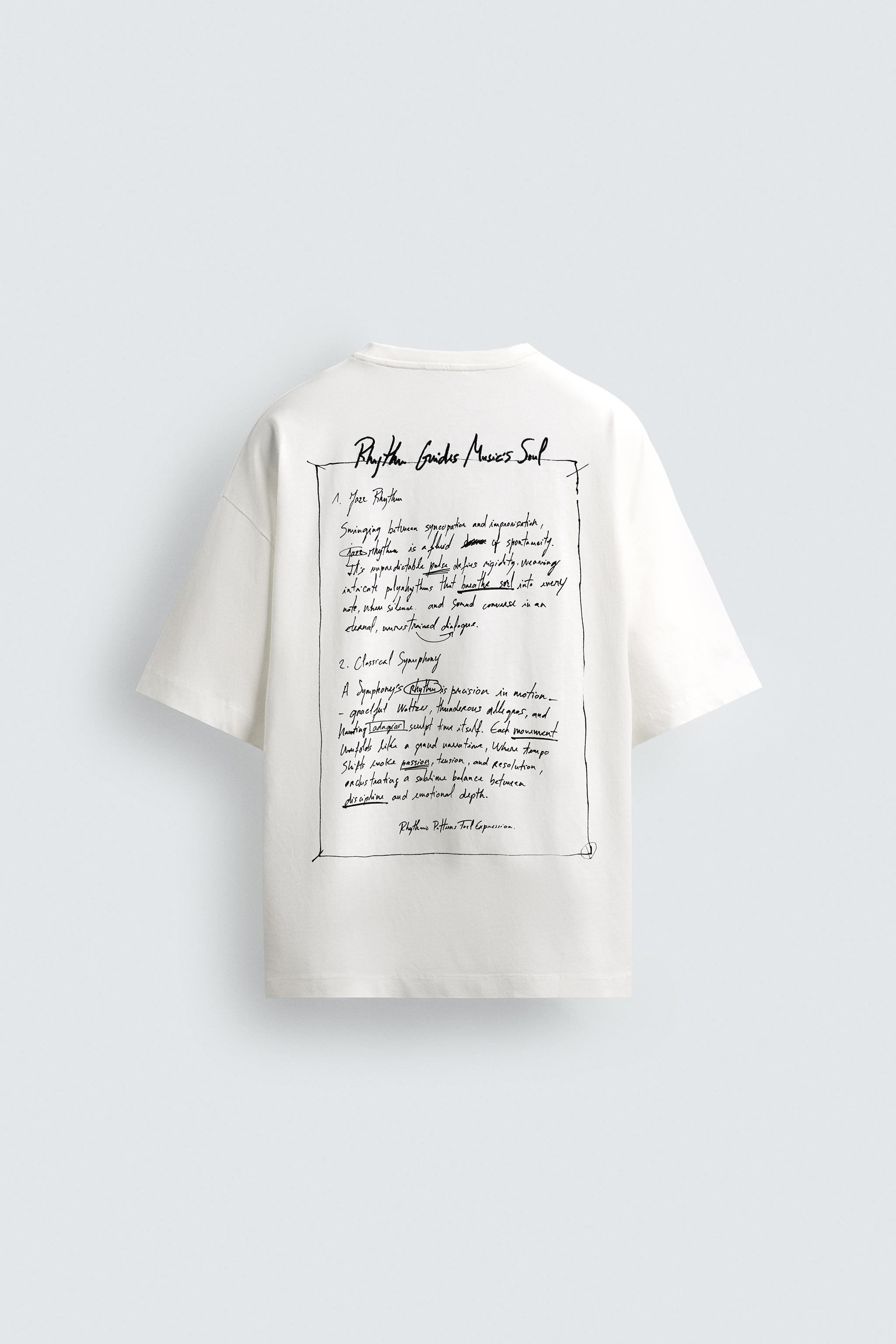 EMBROIDERED TEXT T-SHIRT