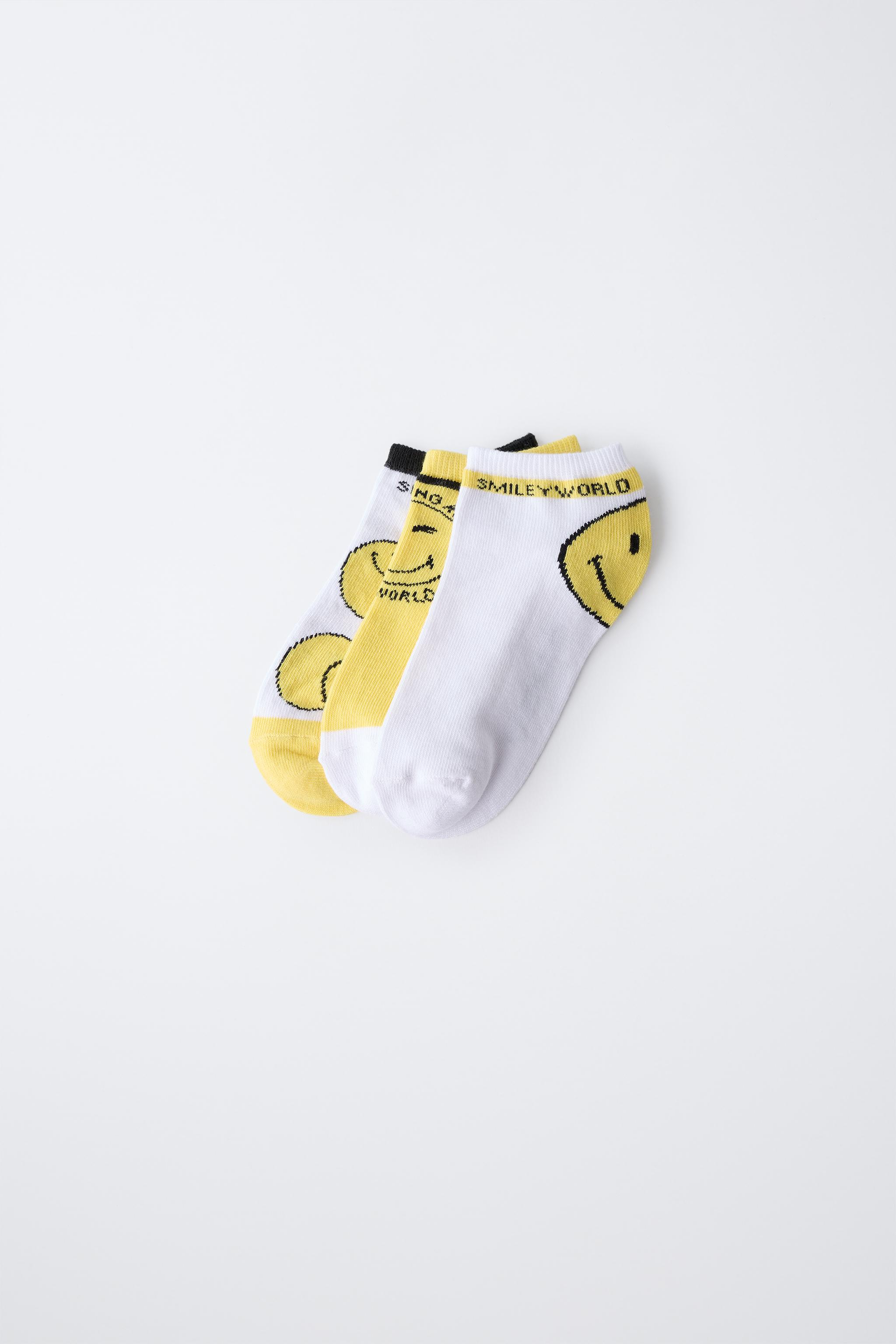 SMILEYWORLD ® THREE-PACK OF SHORT SOCKS