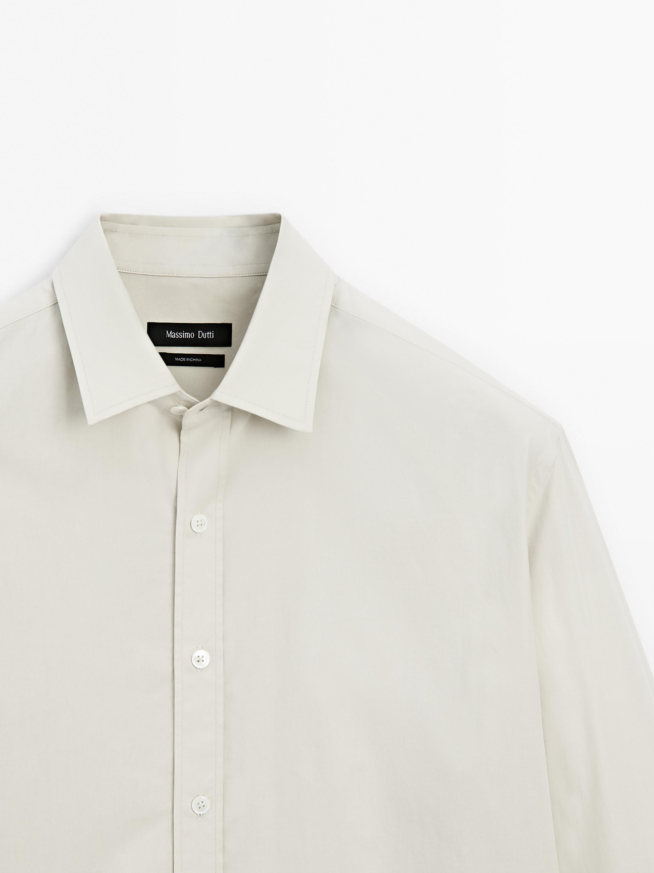 Regular-fit 100% cotton shirt