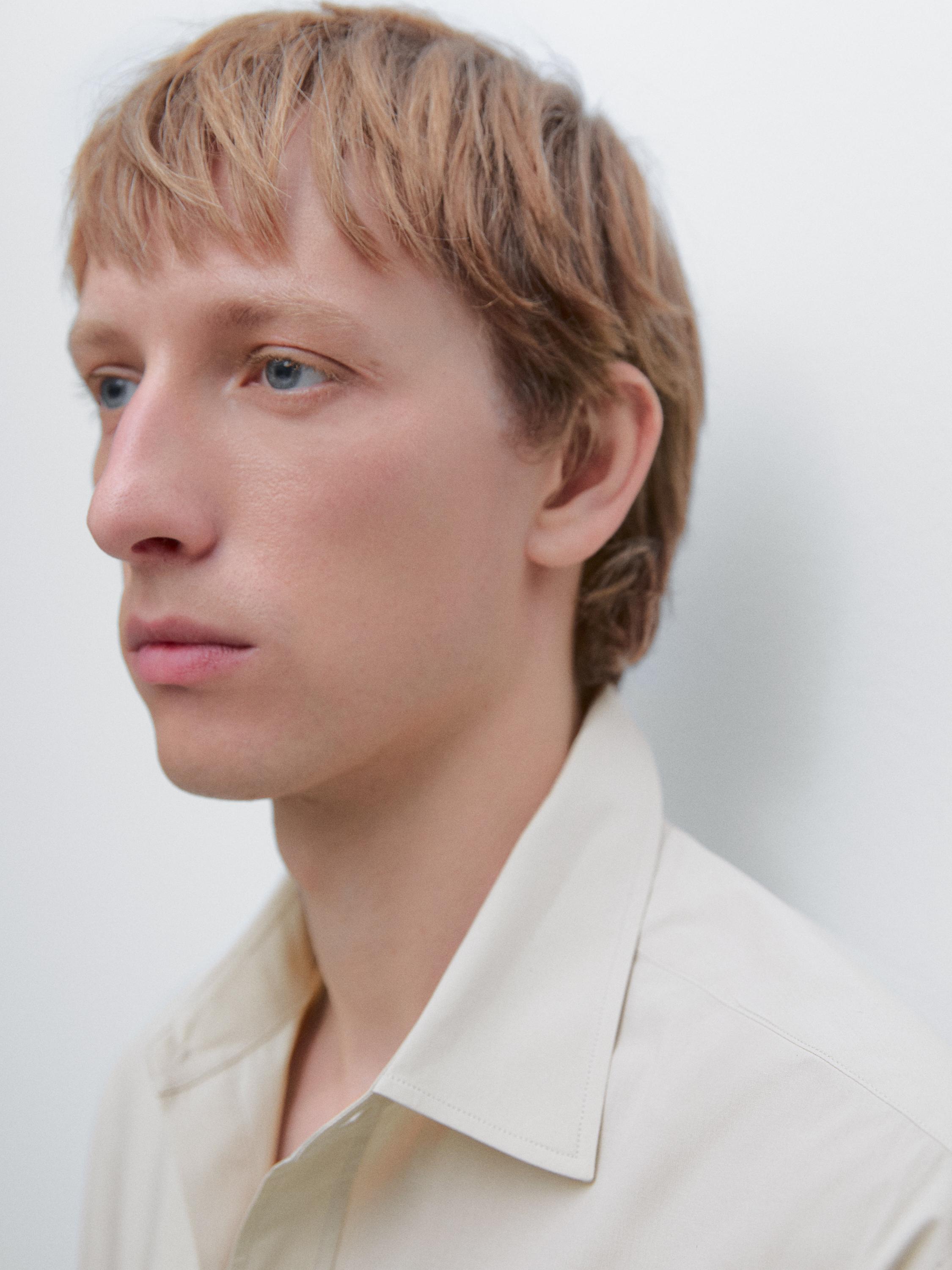 Regular-fit 100% cotton shirt