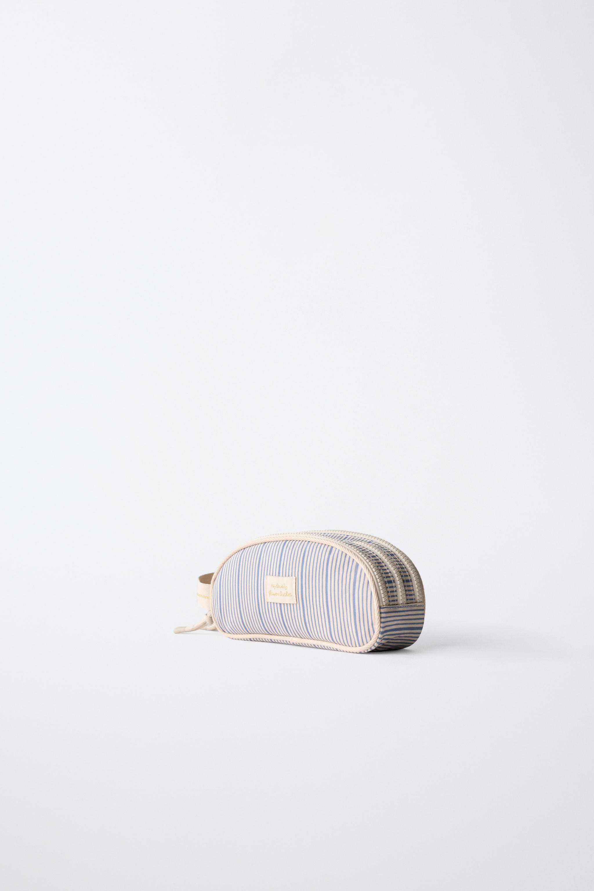 STRIPED SCHOOL PENCIL CASE