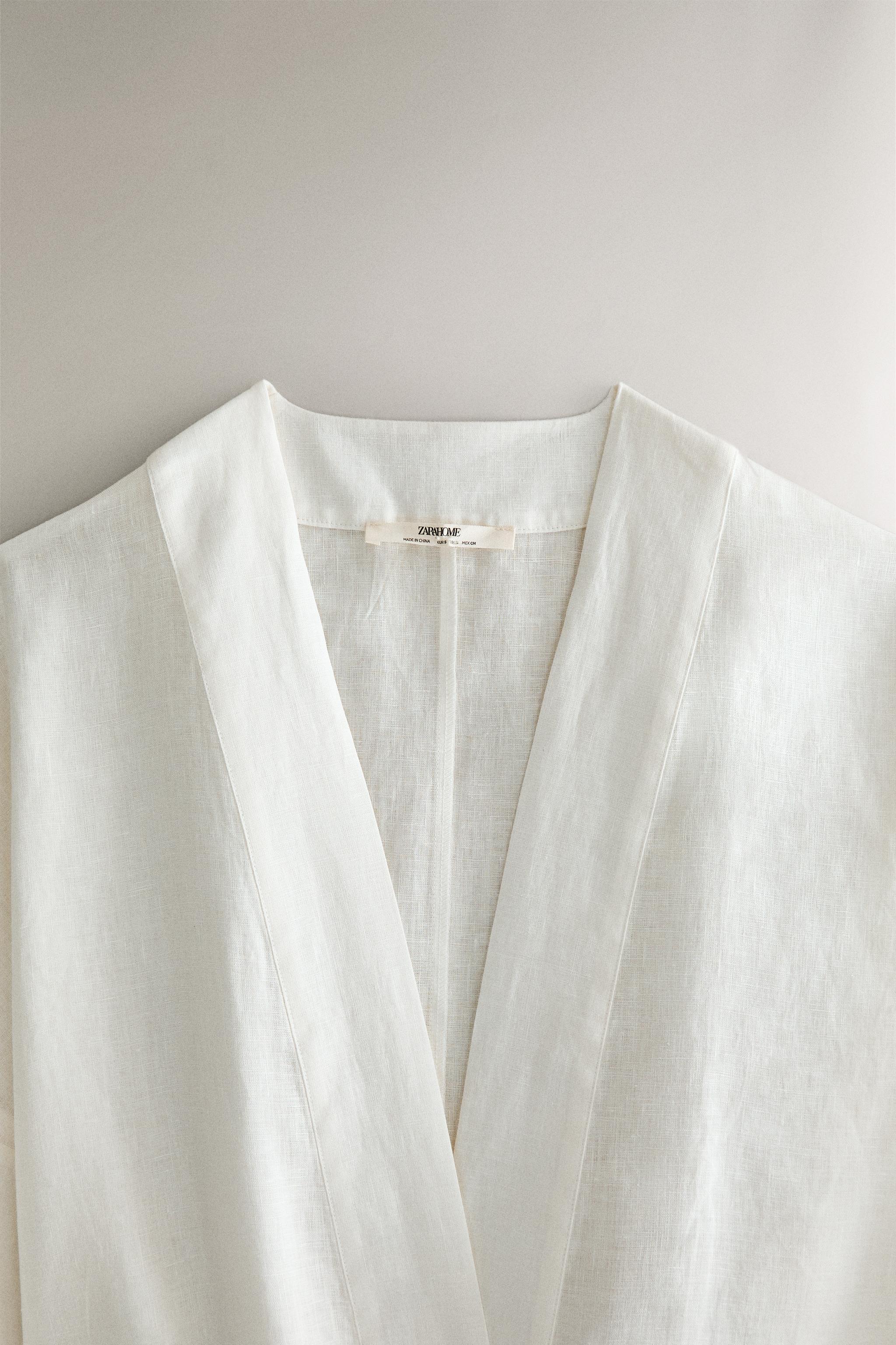 LINEN ROBE WITH BELT