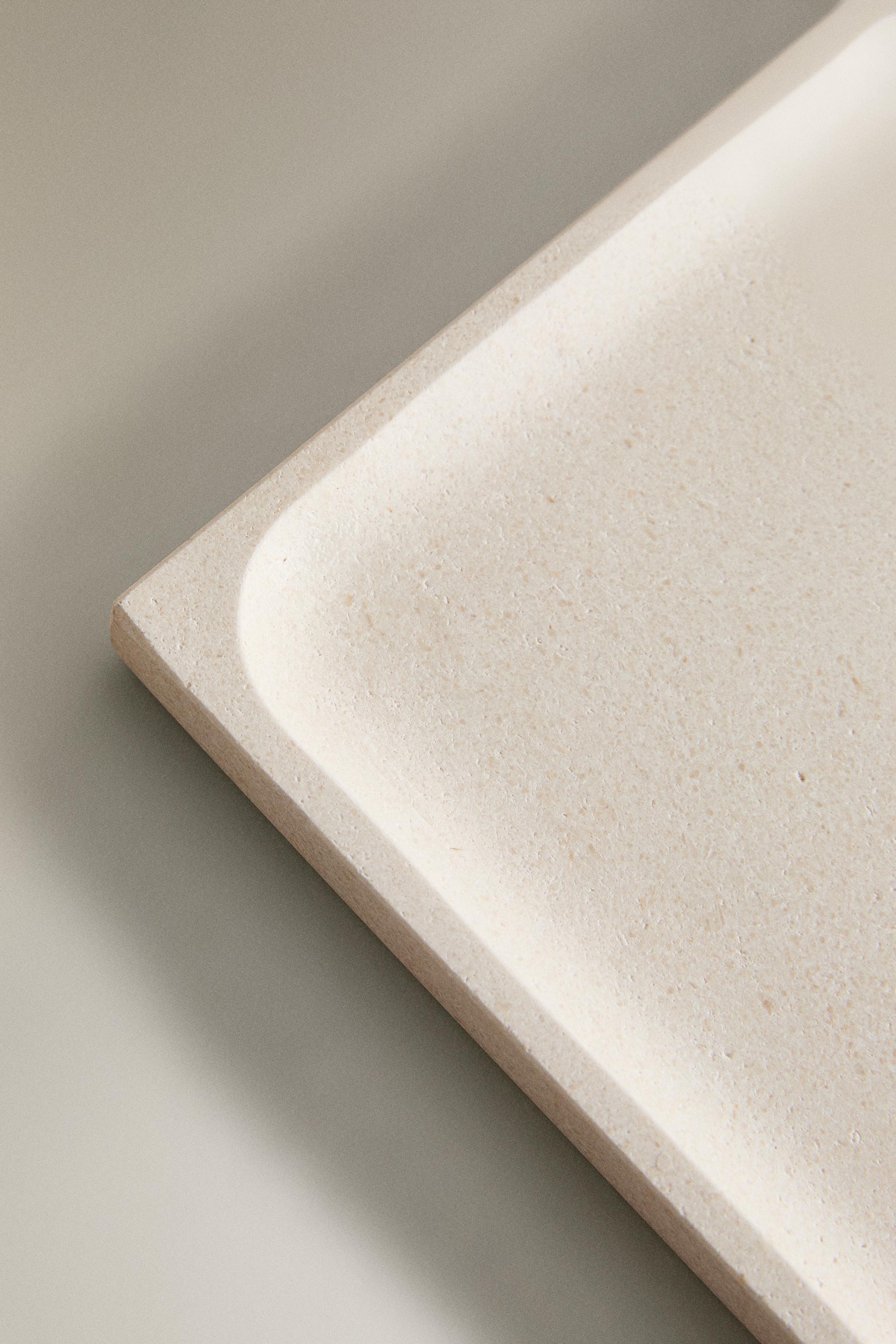 WHITE MARBLE BATHROOM TRAY