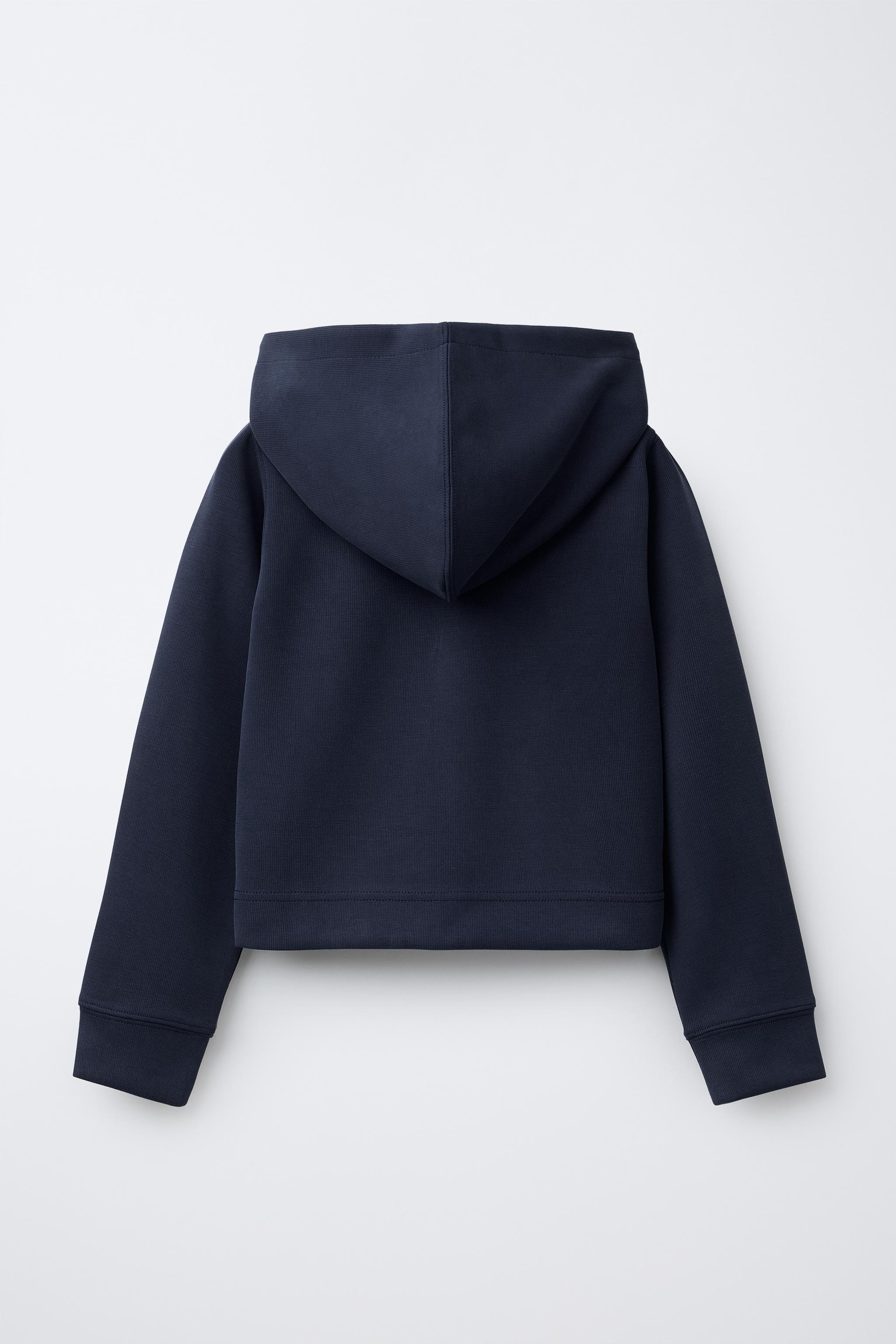 EMBOSSED TEXT HOODIE JACKET