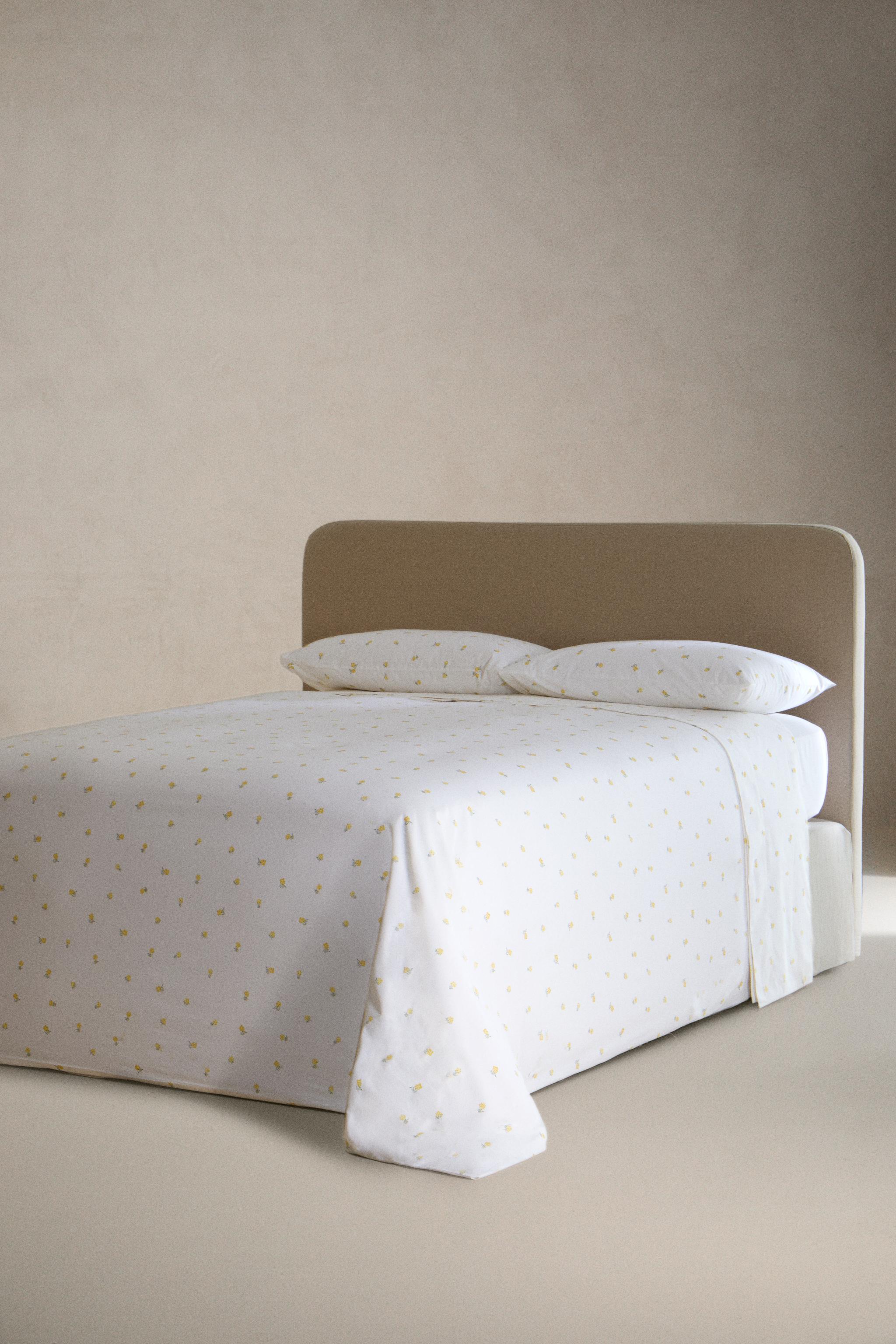 MIMOSA PRINT COTTON DUVET COVER