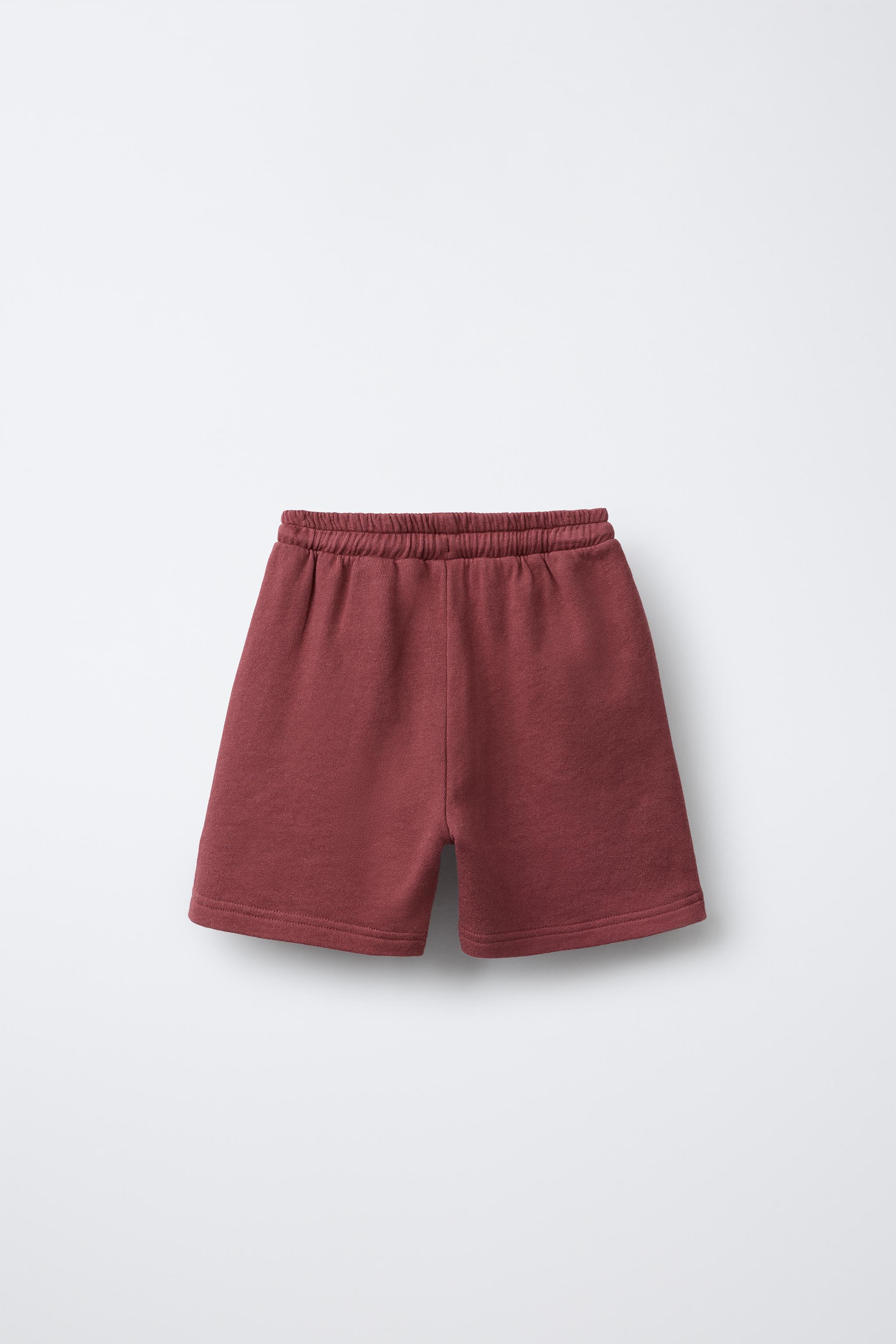 EMBROIDERED PLUSH SHORTS