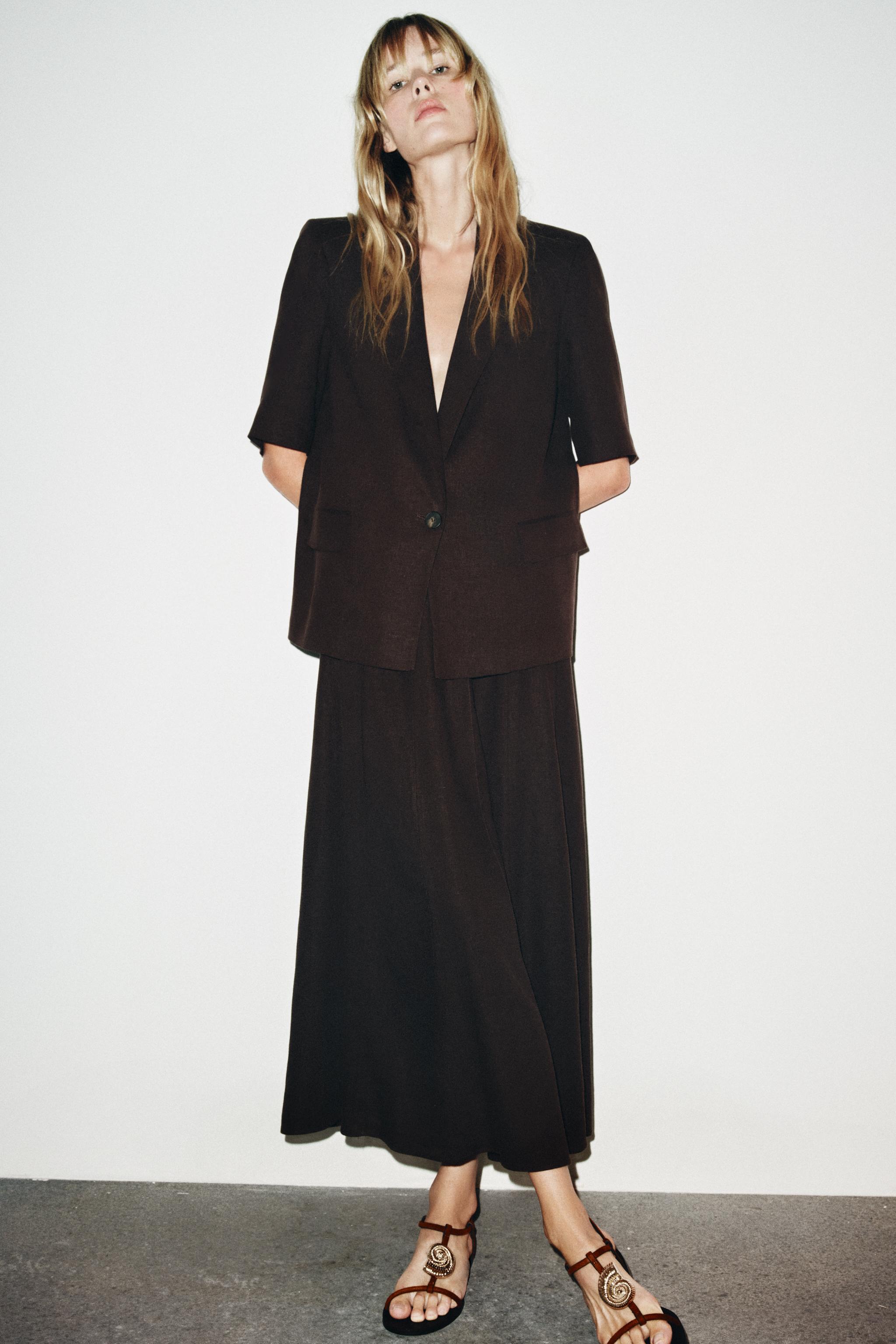 SHORT SLEEVE LINEN BLAZER