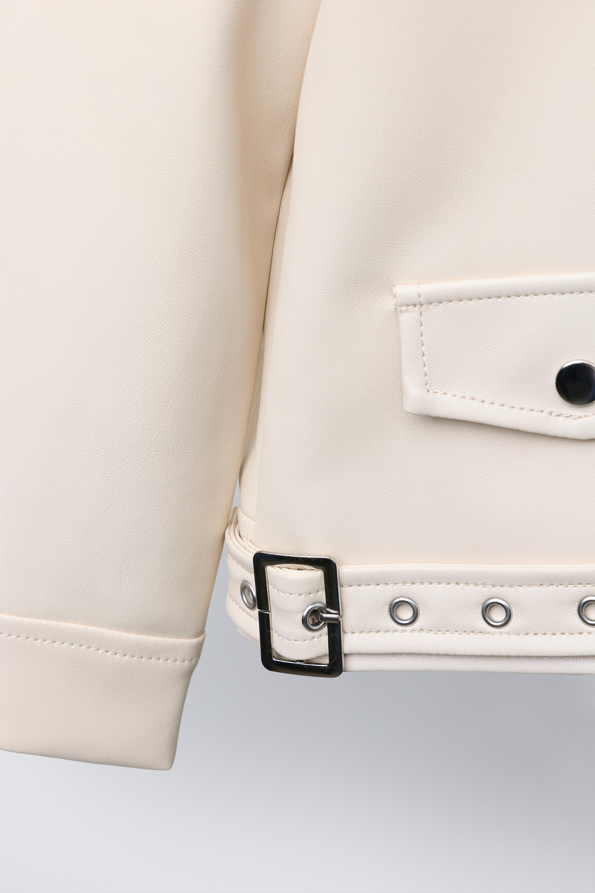 FAUX LEATHER BIKER JACKET