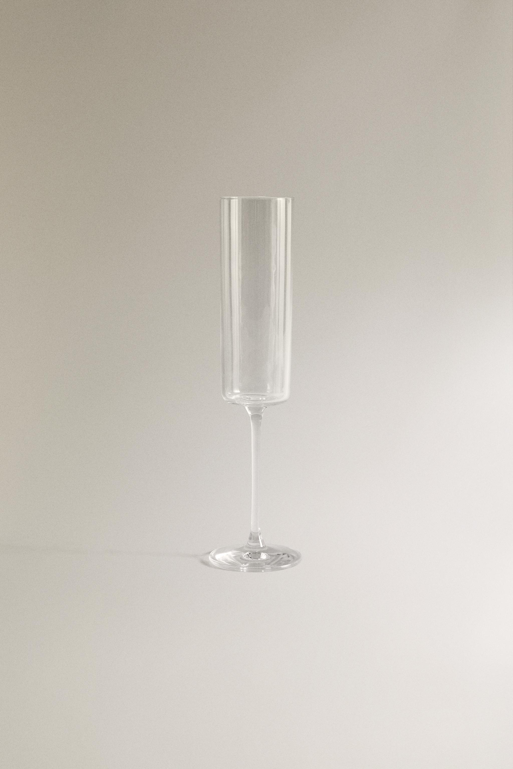 STRAIGHT CRYSTALLINE FLUTE GLASS