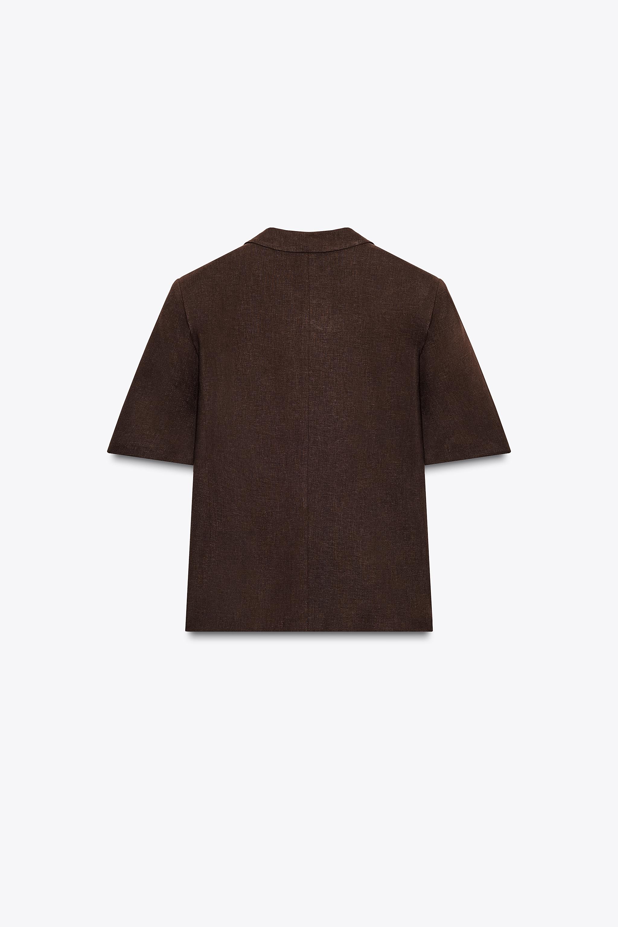 SHORT SLEEVE LINEN BLAZER