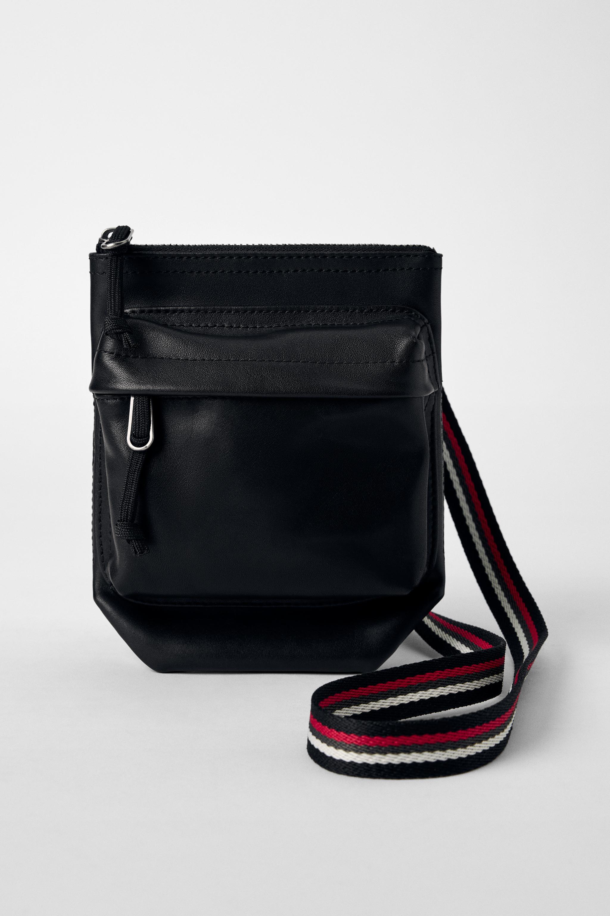 LEATHER CROSSBODY BAG BOBBY GILLESPIE X ZARA