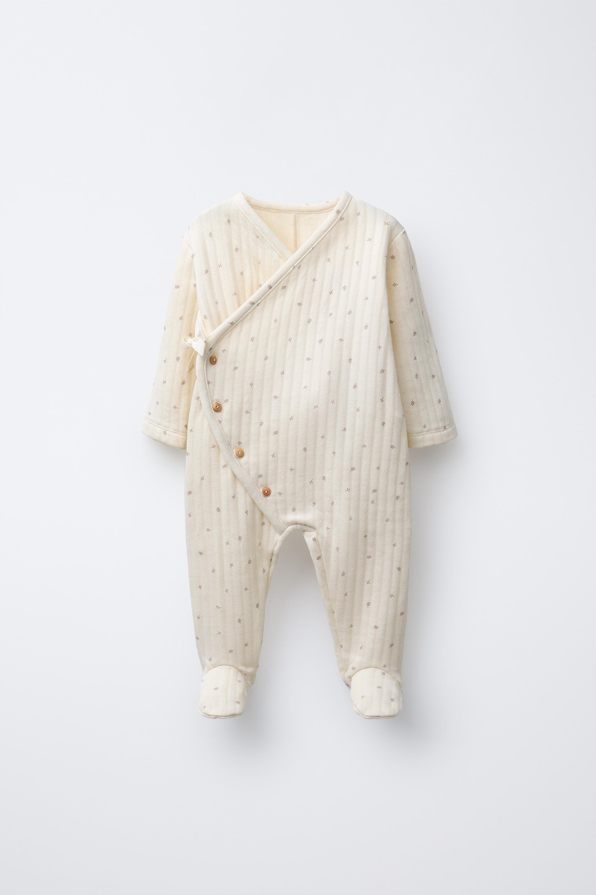 TWIG PRINT QUILTED ROMPER