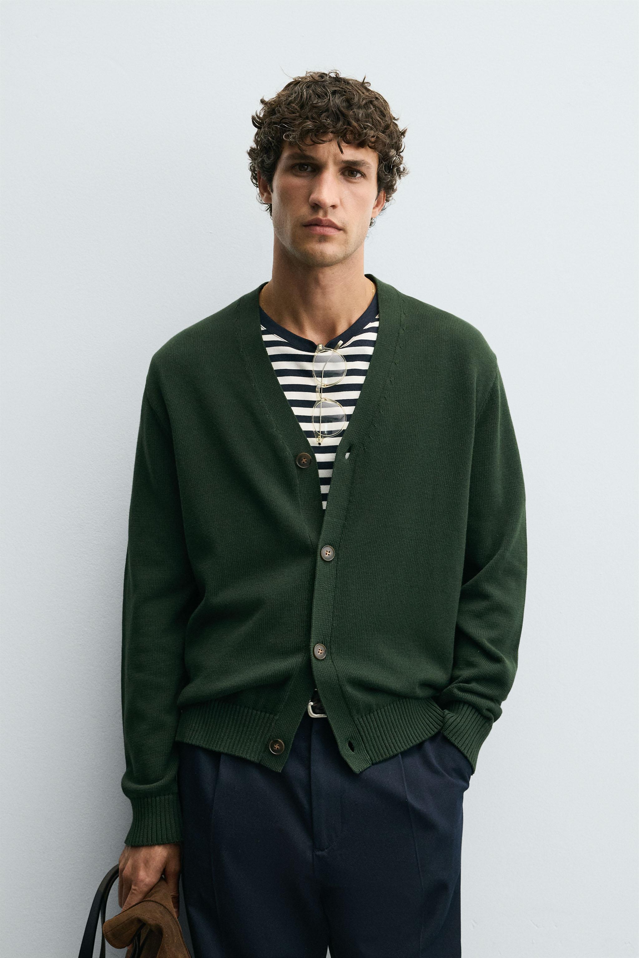 COTTON REGULAR FIT CARDIGAN
