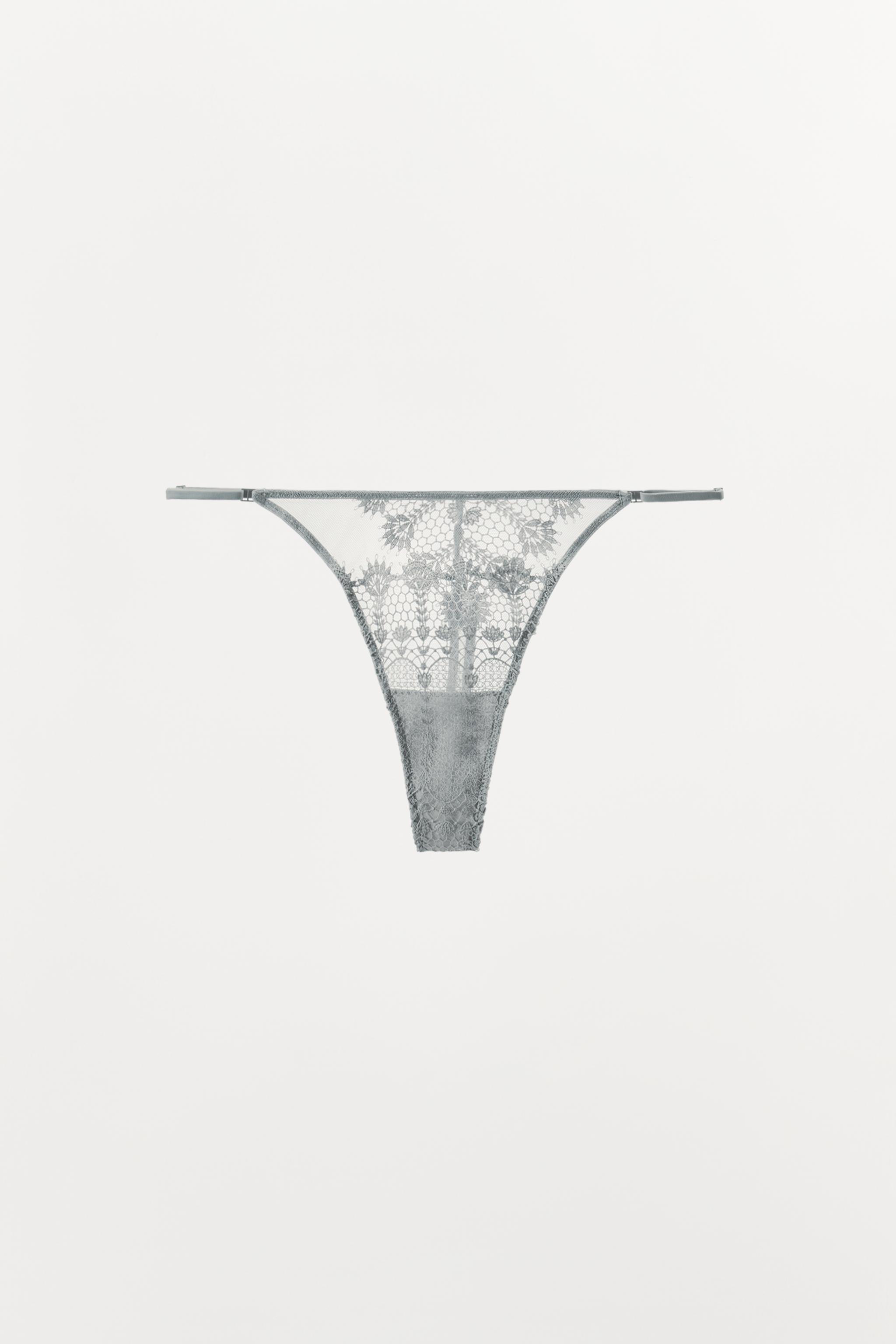 GUIPURE LACE THONG