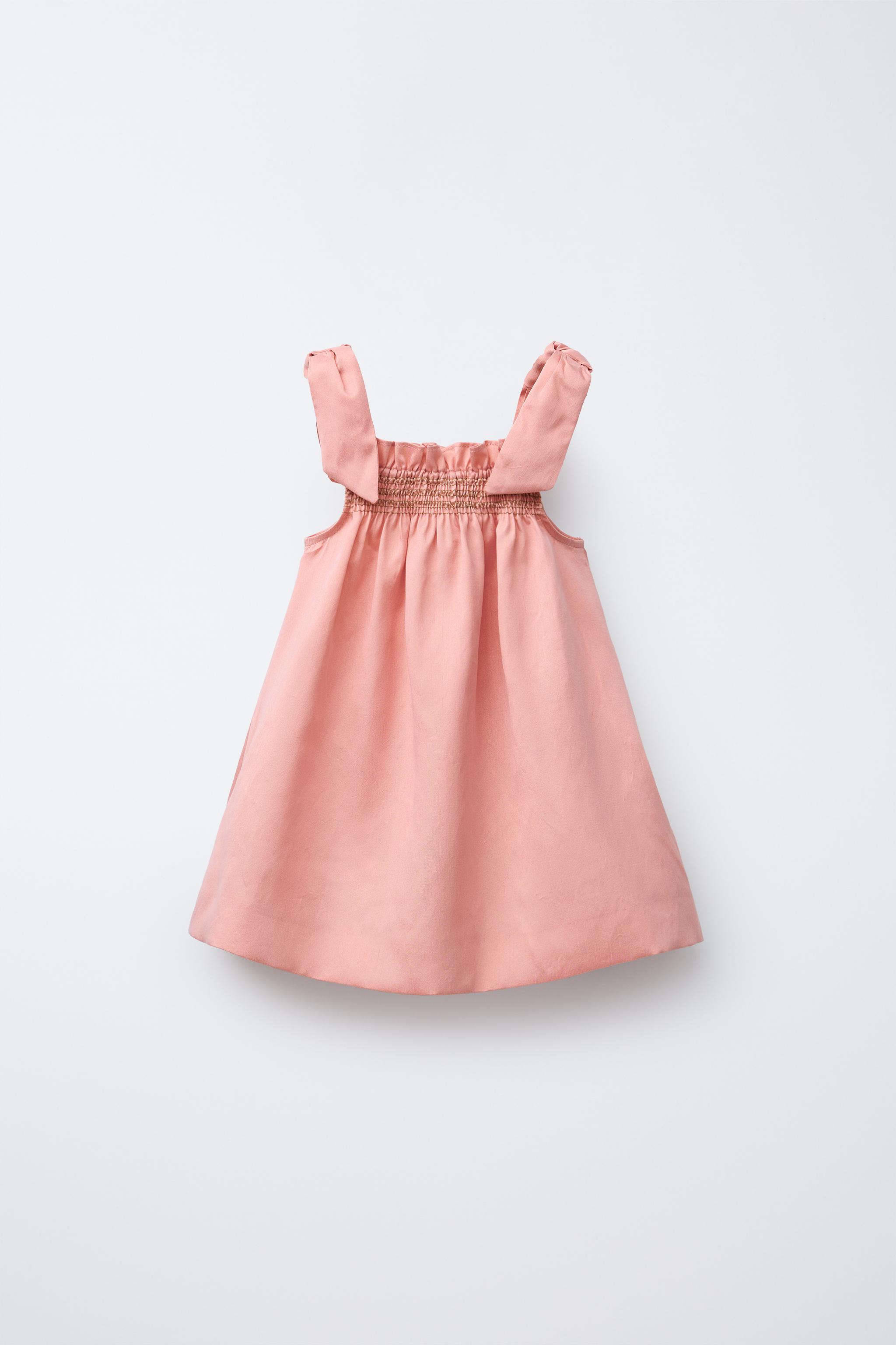 SATIN DRESS WITH BOWS