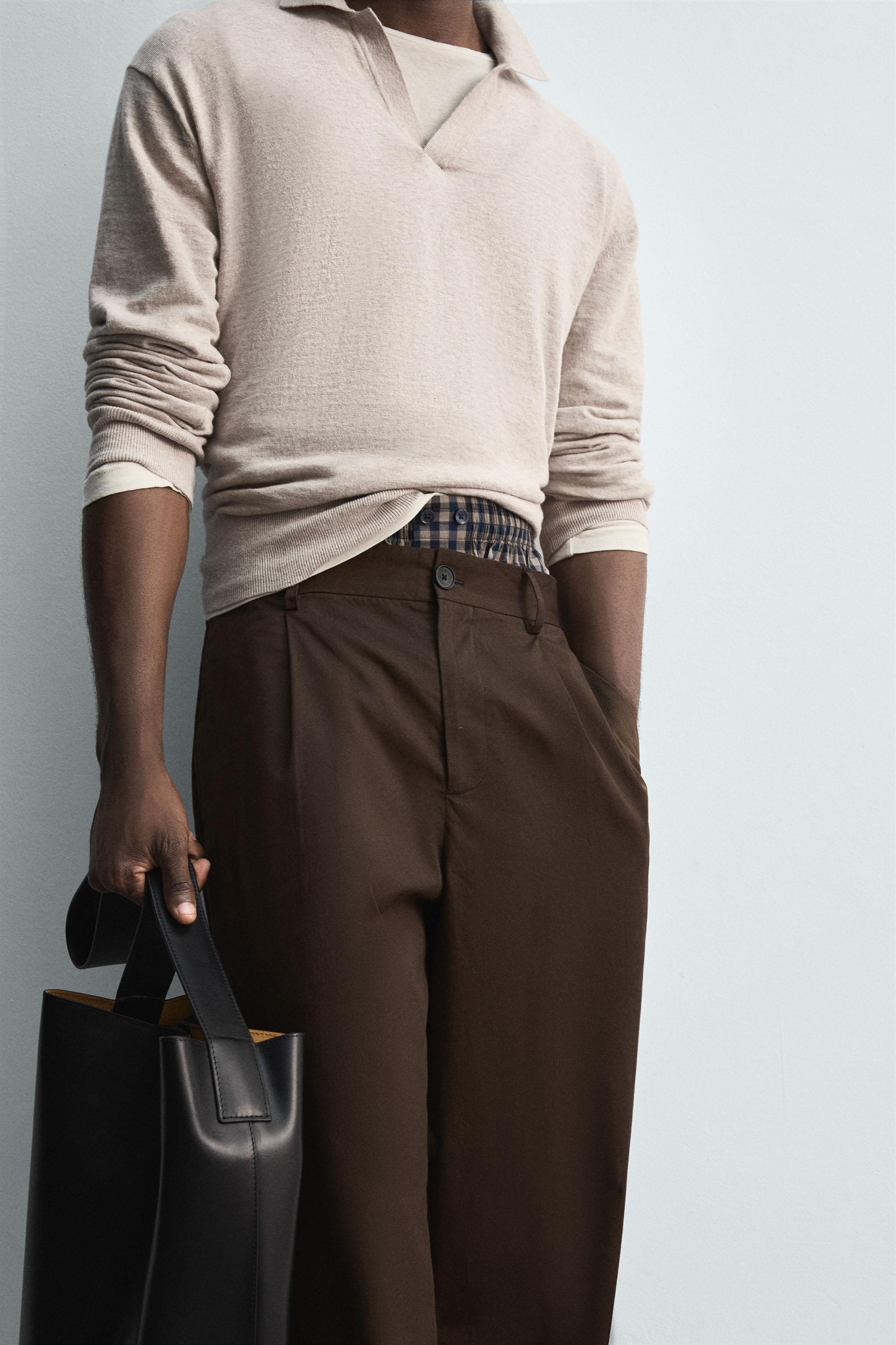 COTTON-WOOL KNIT POLO SHIRT