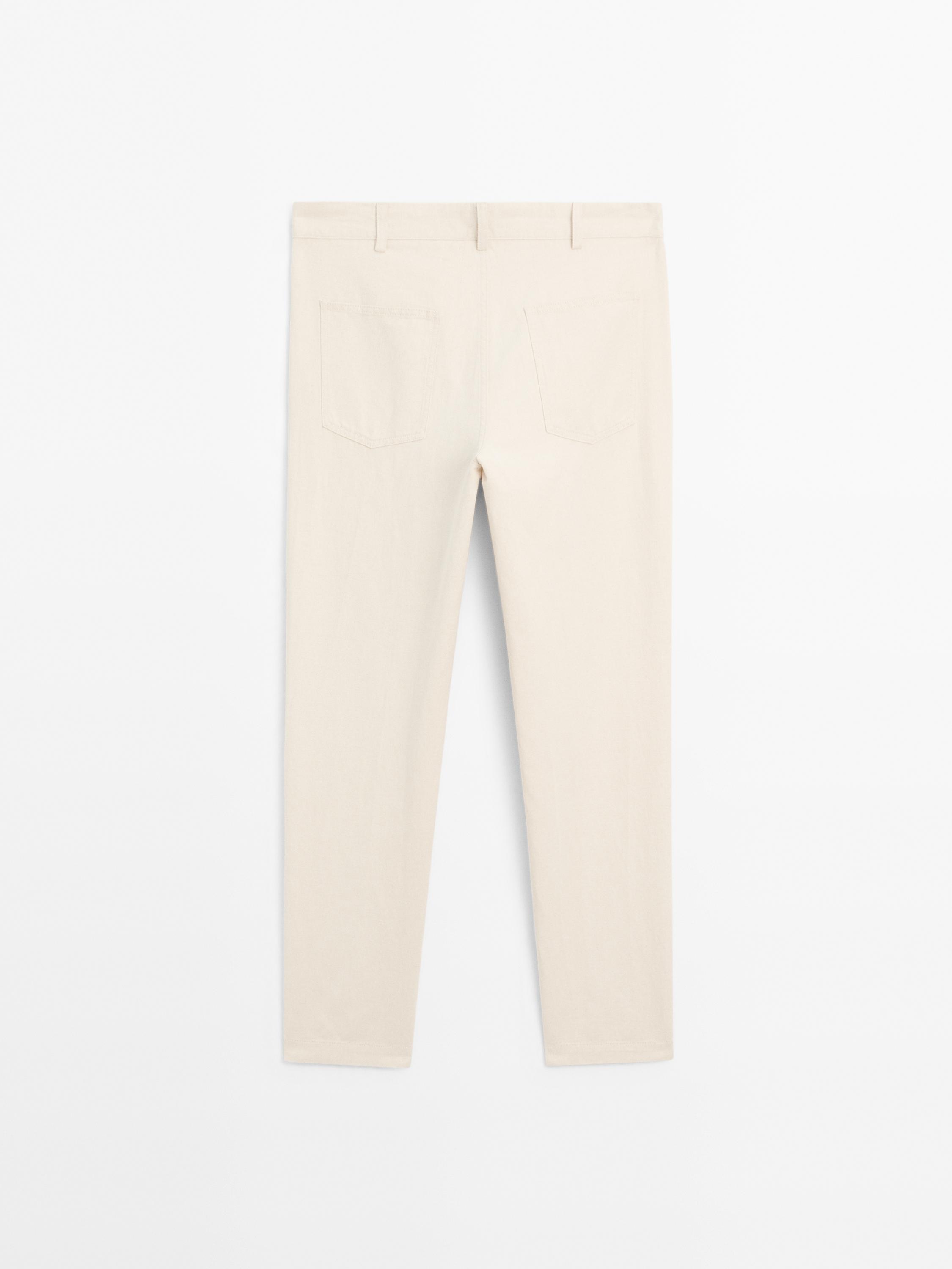 Tapered fit trousers