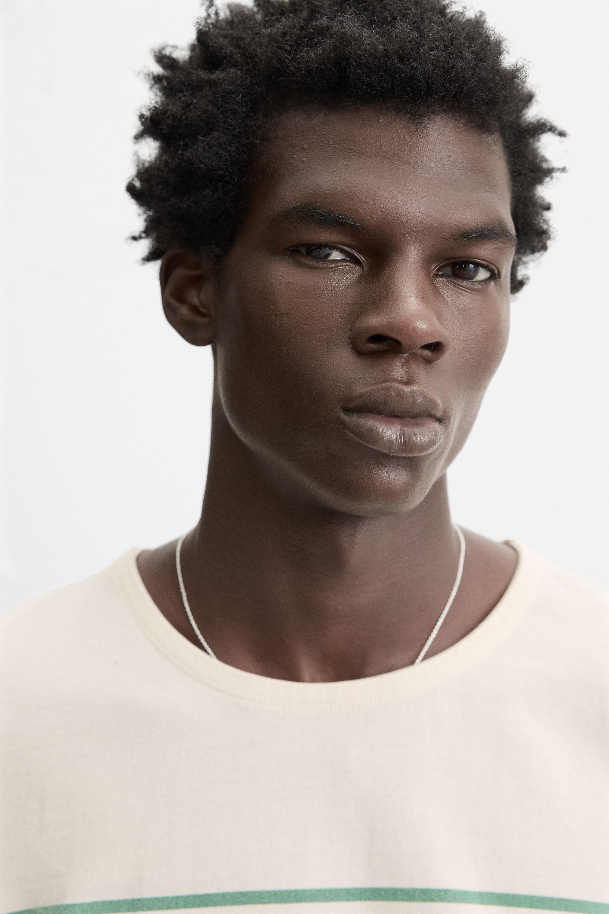 STRIPED JACQUARD T-SHIRT