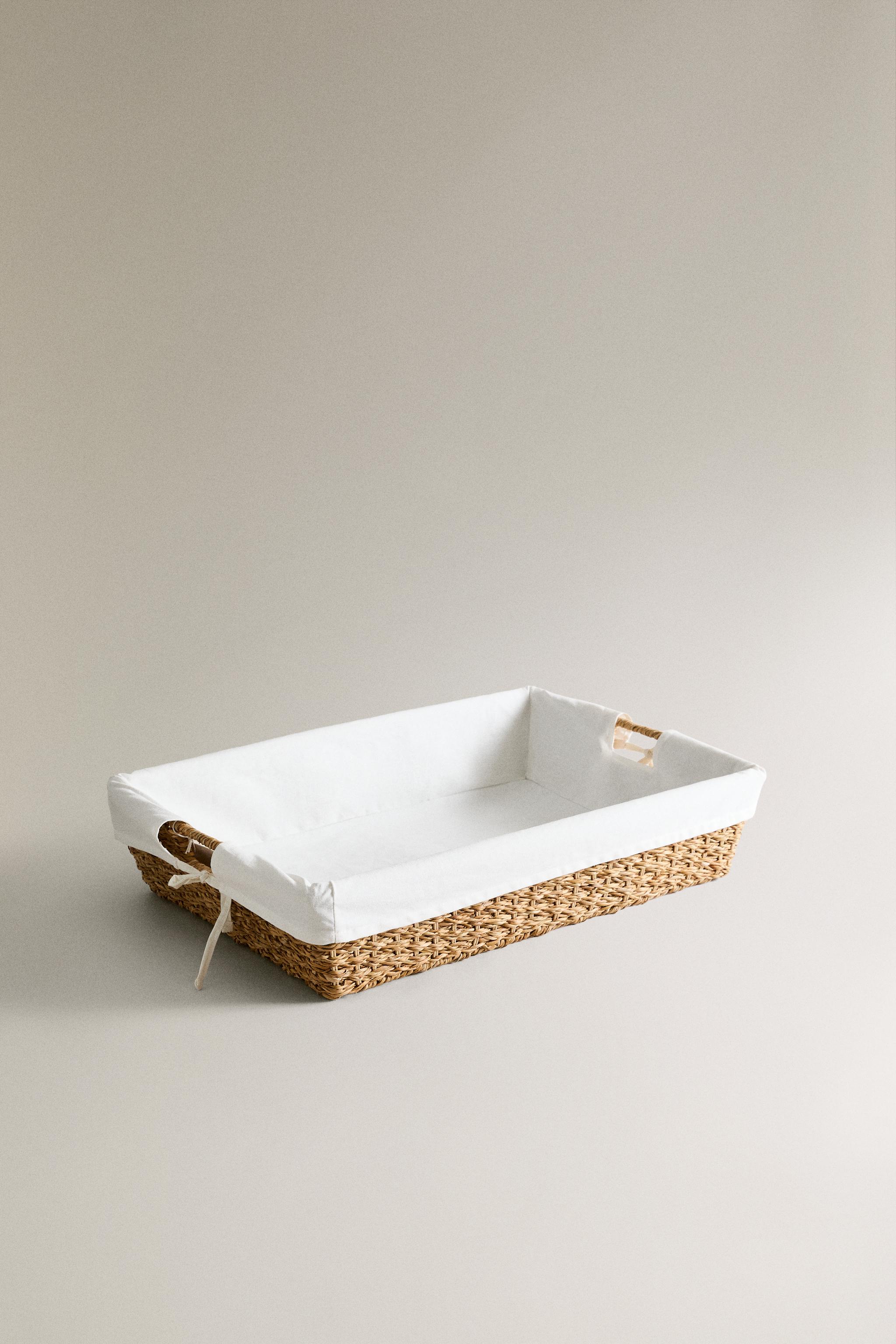 IRON BASKET WITH FABRIC LINING