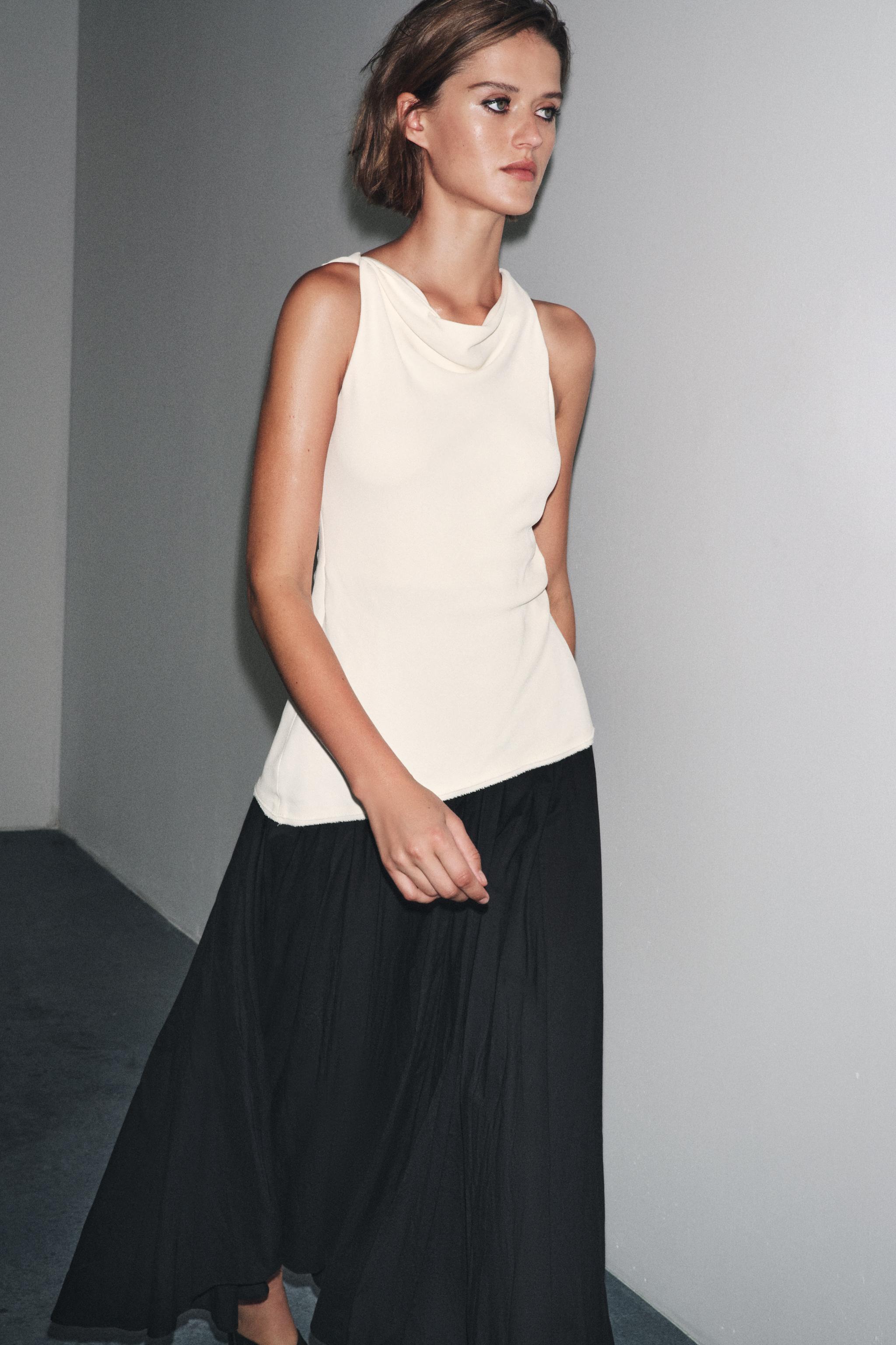 ZW COLLECTION COMBINATION HALTER DRESS