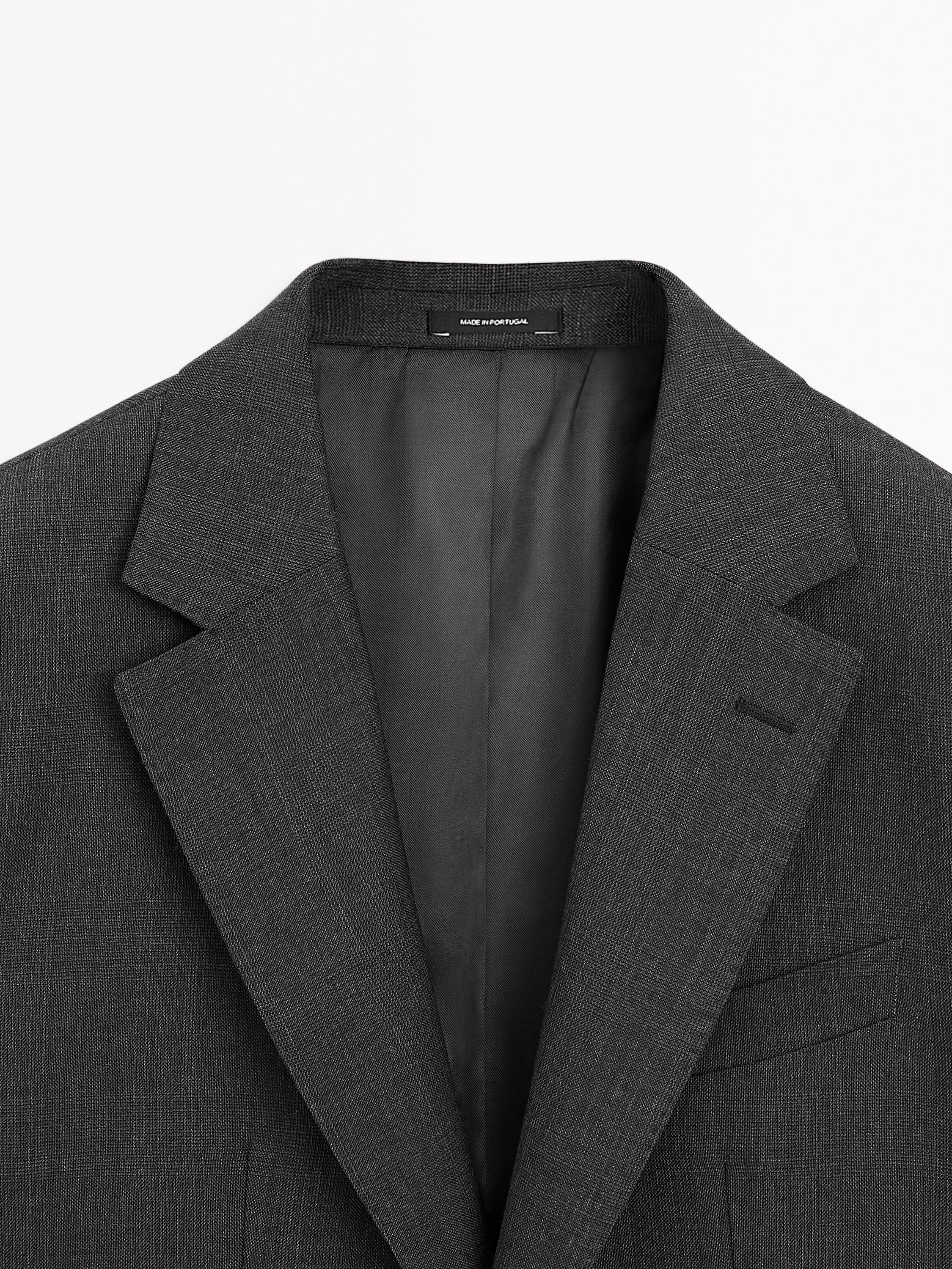 100% wool suit blazer