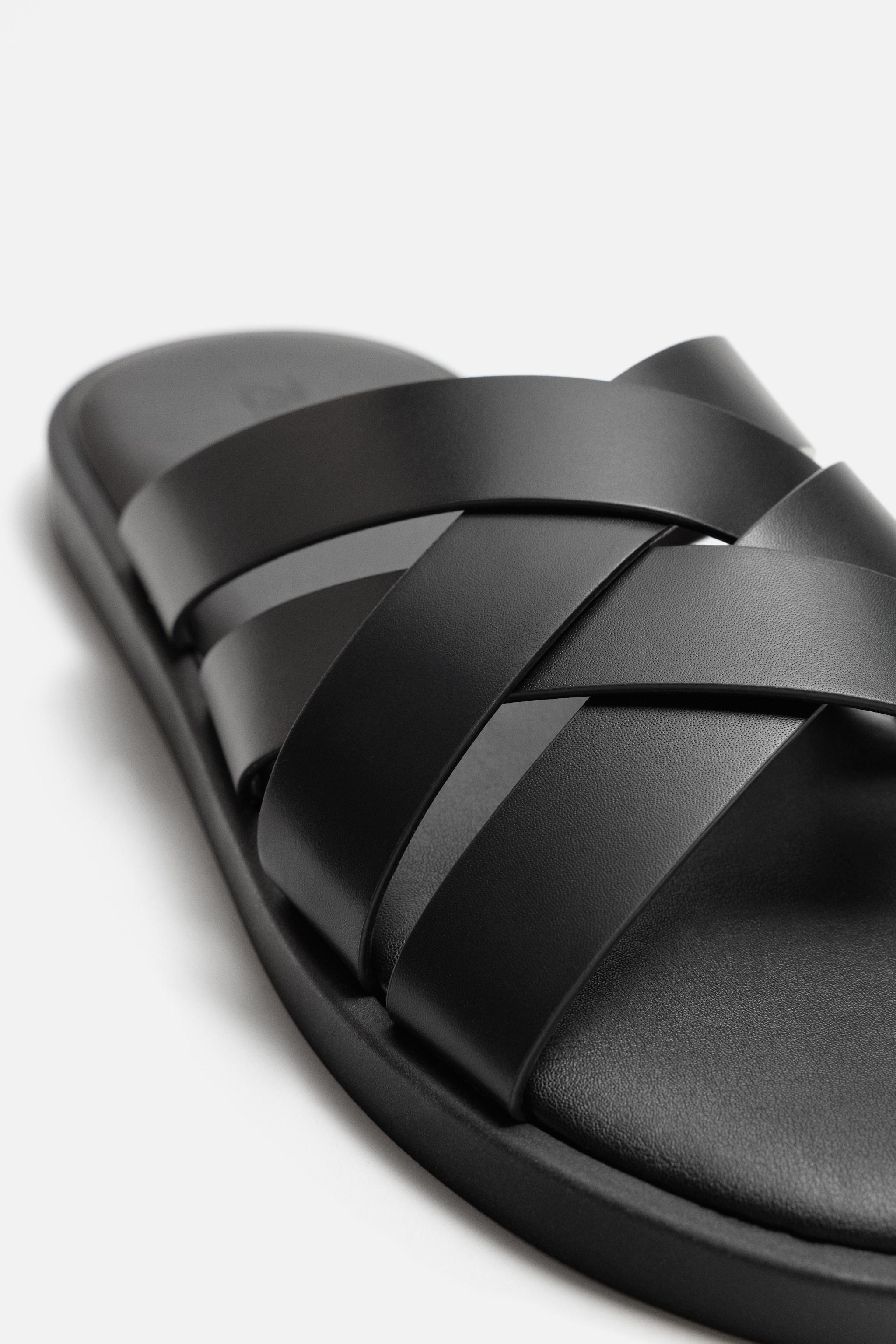 LEATHER STRAP SANDALS