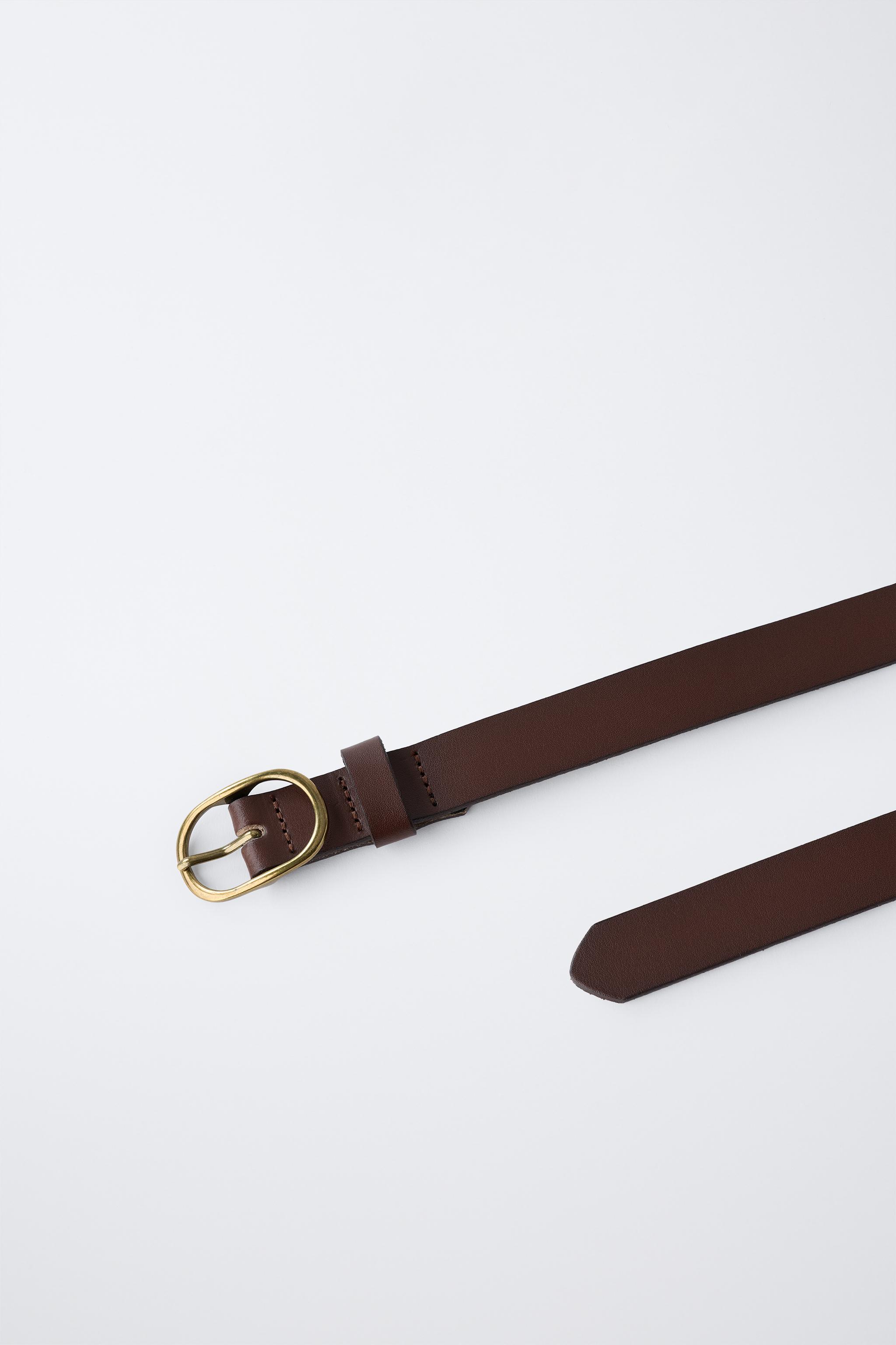 LEATHER BUCKLE BELT